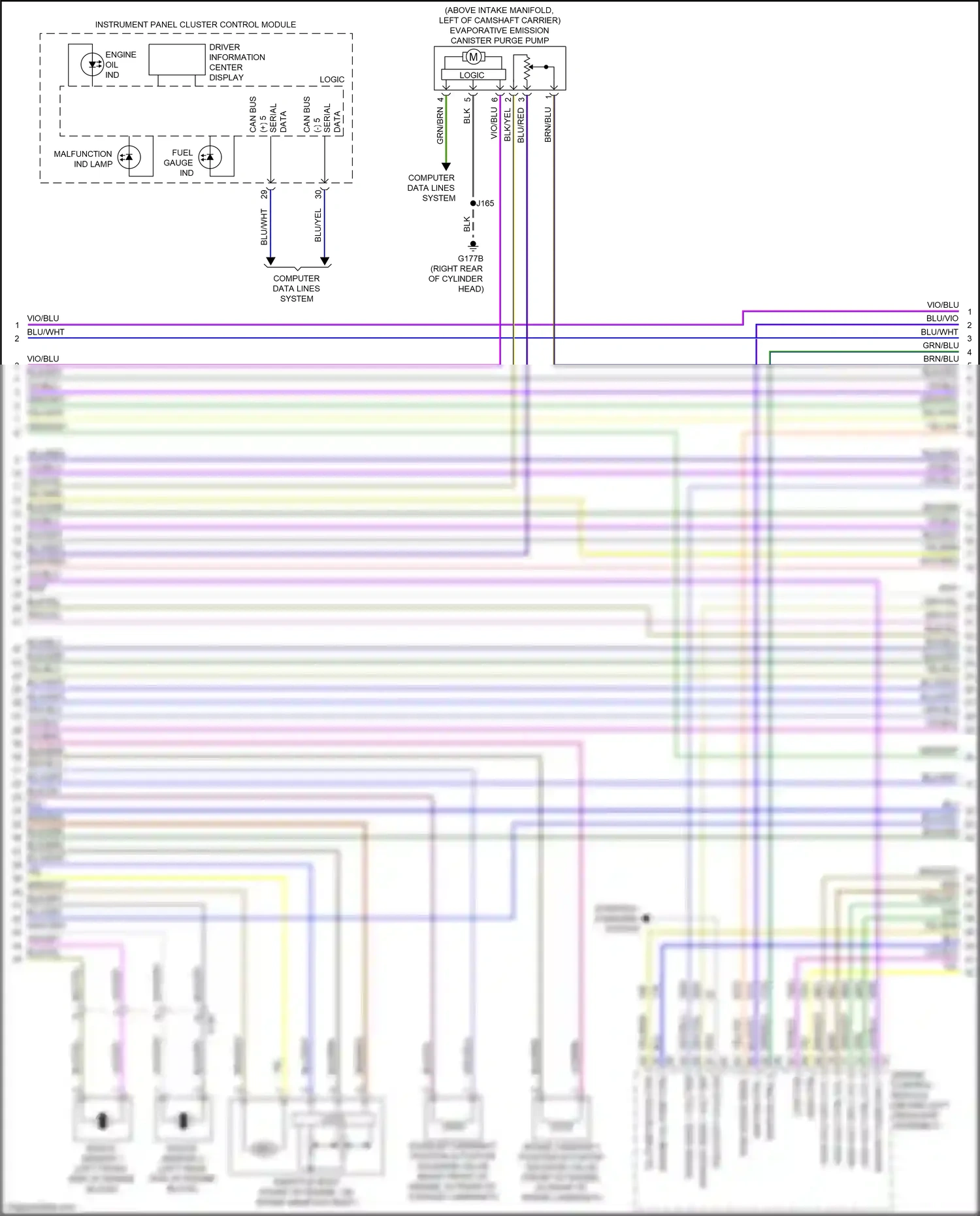 GMC Sierra IV facelift (2022-2024) computer data lines system wiring diagram  (143 of 165)