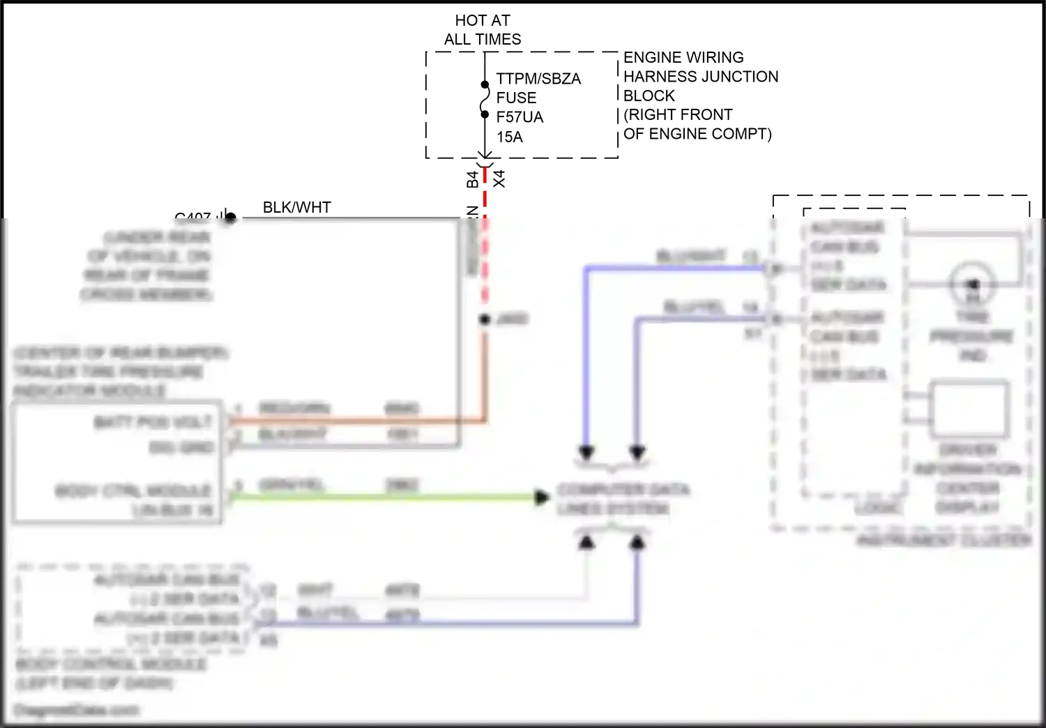 GMC Sierra IV facelift (2022-2024) computer data lines system wiring diagram  (20 of 165)