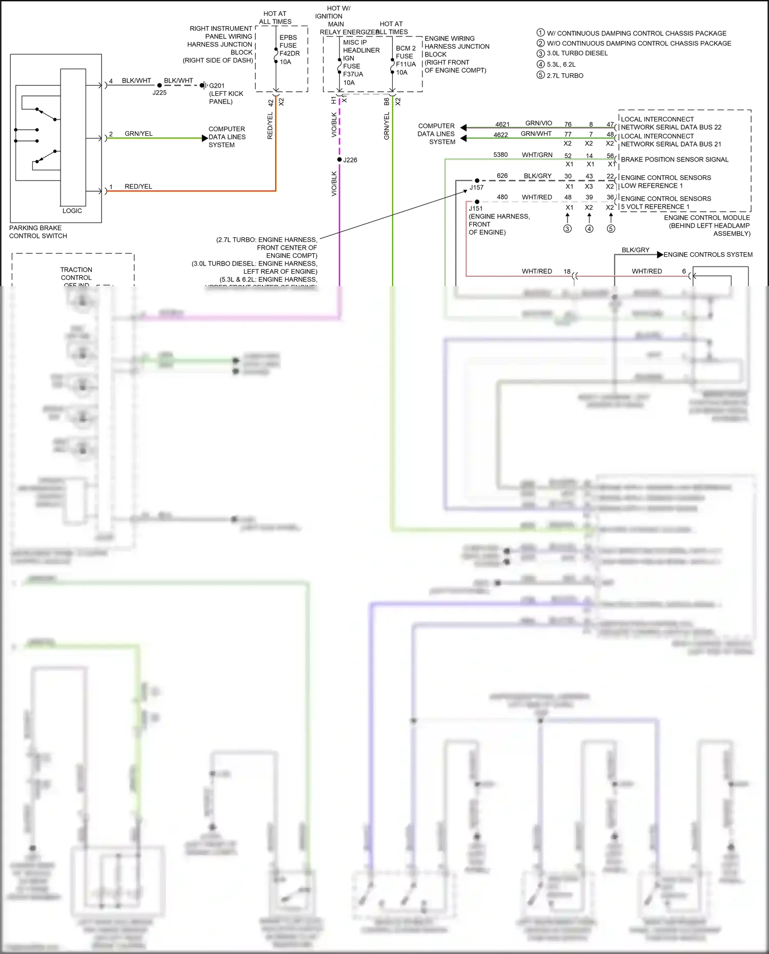 GMC Sierra IV facelift (2022-2024) computer data lines system wiring diagram  (12 of 165)