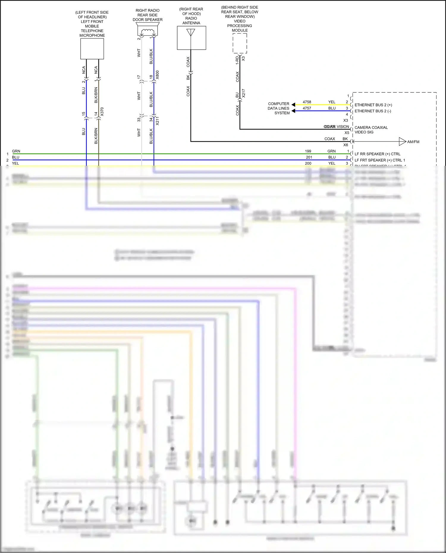 GMC Sierra IV facelift (2022-2024) computer data lines system wiring diagram  (85 of 165)
