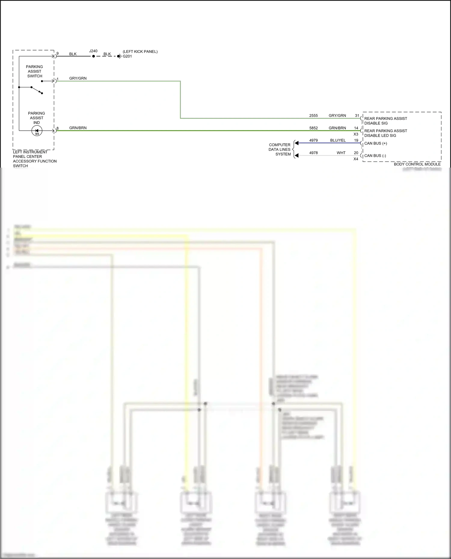 GMC Sierra IV facelift (2022-2024) computer data lines system wiring diagram  (80 of 165)