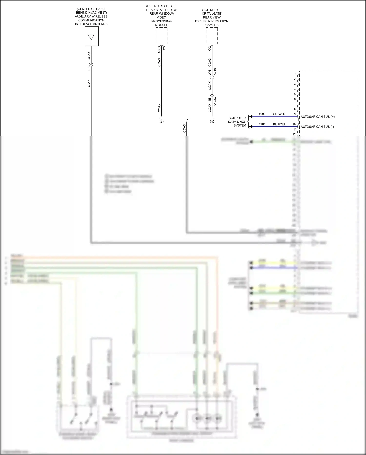 GMC Sierra IV facelift (2022-2024) computer data lines system wiring diagram  (76 of 165)