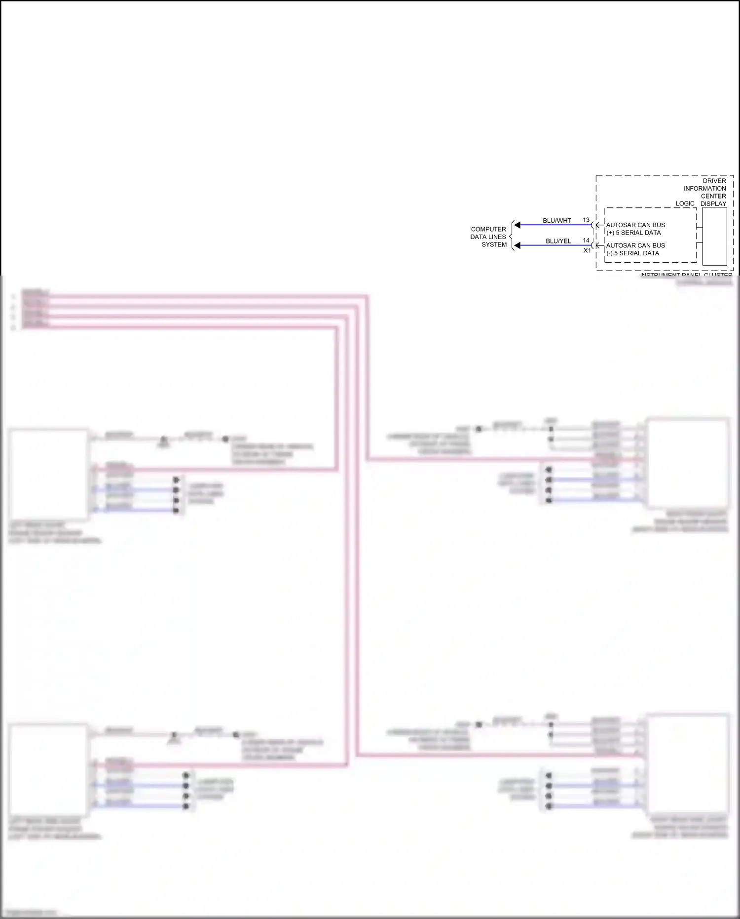 GMC Sierra IV facelift (2022-2024) computer data lines system wiring diagram  (133 of 165)