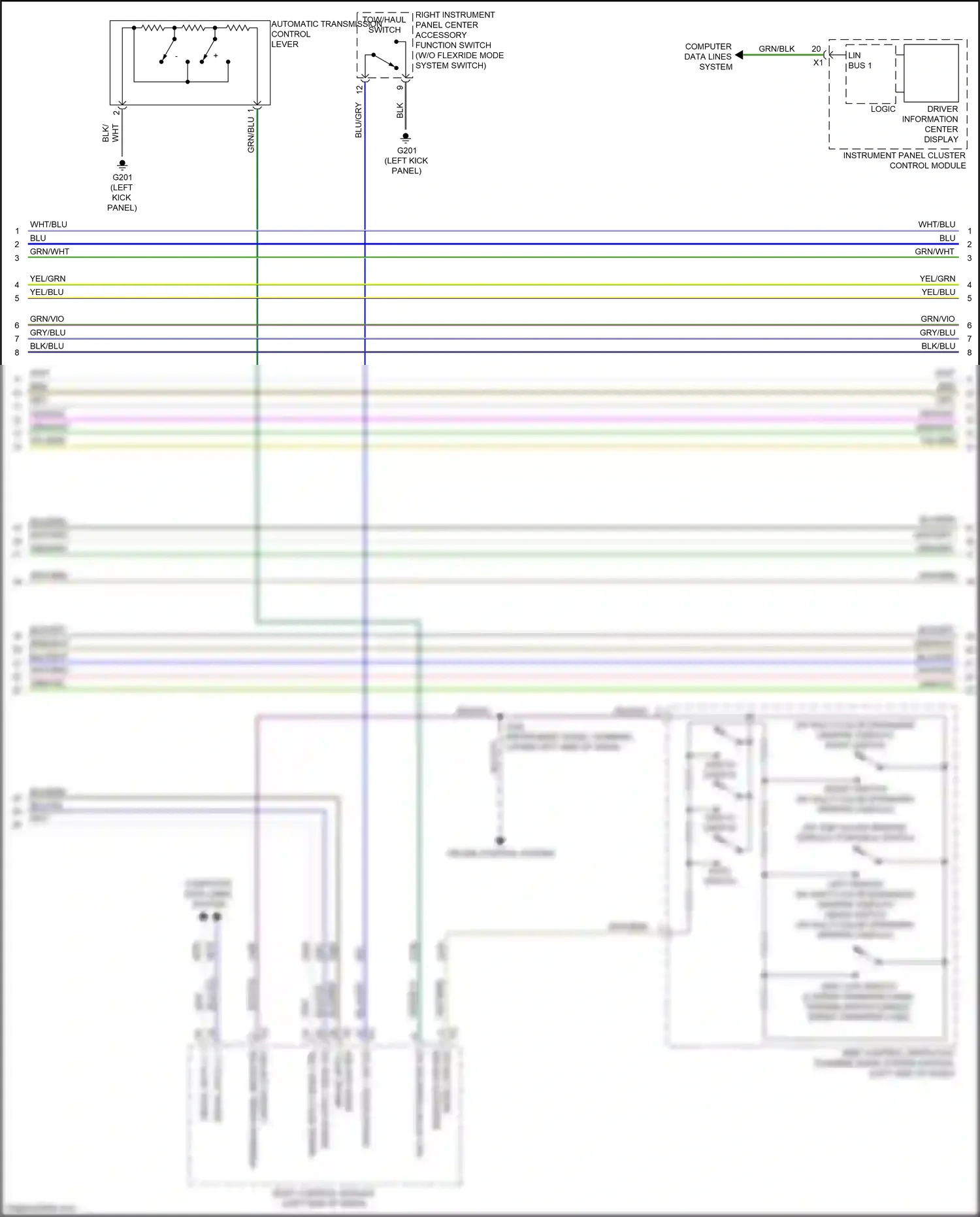 GMC Sierra IV facelift (2022-2024) computer data lines system wiring diagram  (52 of 165)