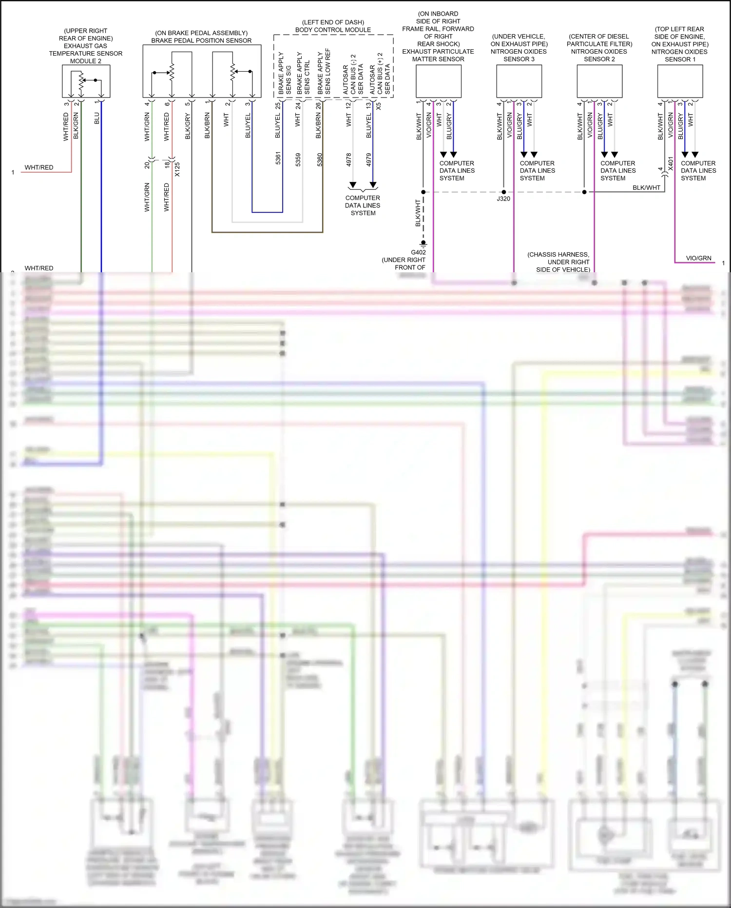 GMC Sierra IV facelift (2022-2024) computer data lines system wiring diagram  (148 of 165)