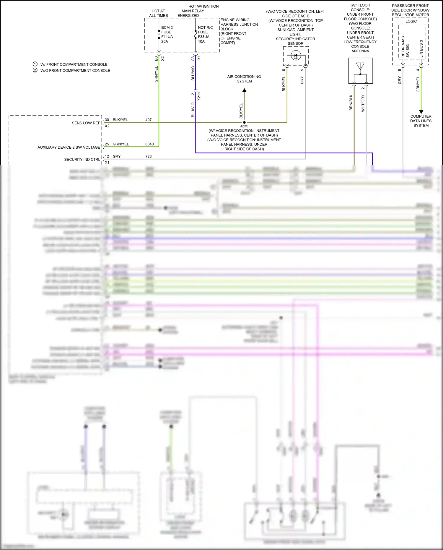 GMC Sierra IV facelift (2022-2024) computer data lines system wiring diagram  (13 of 165)