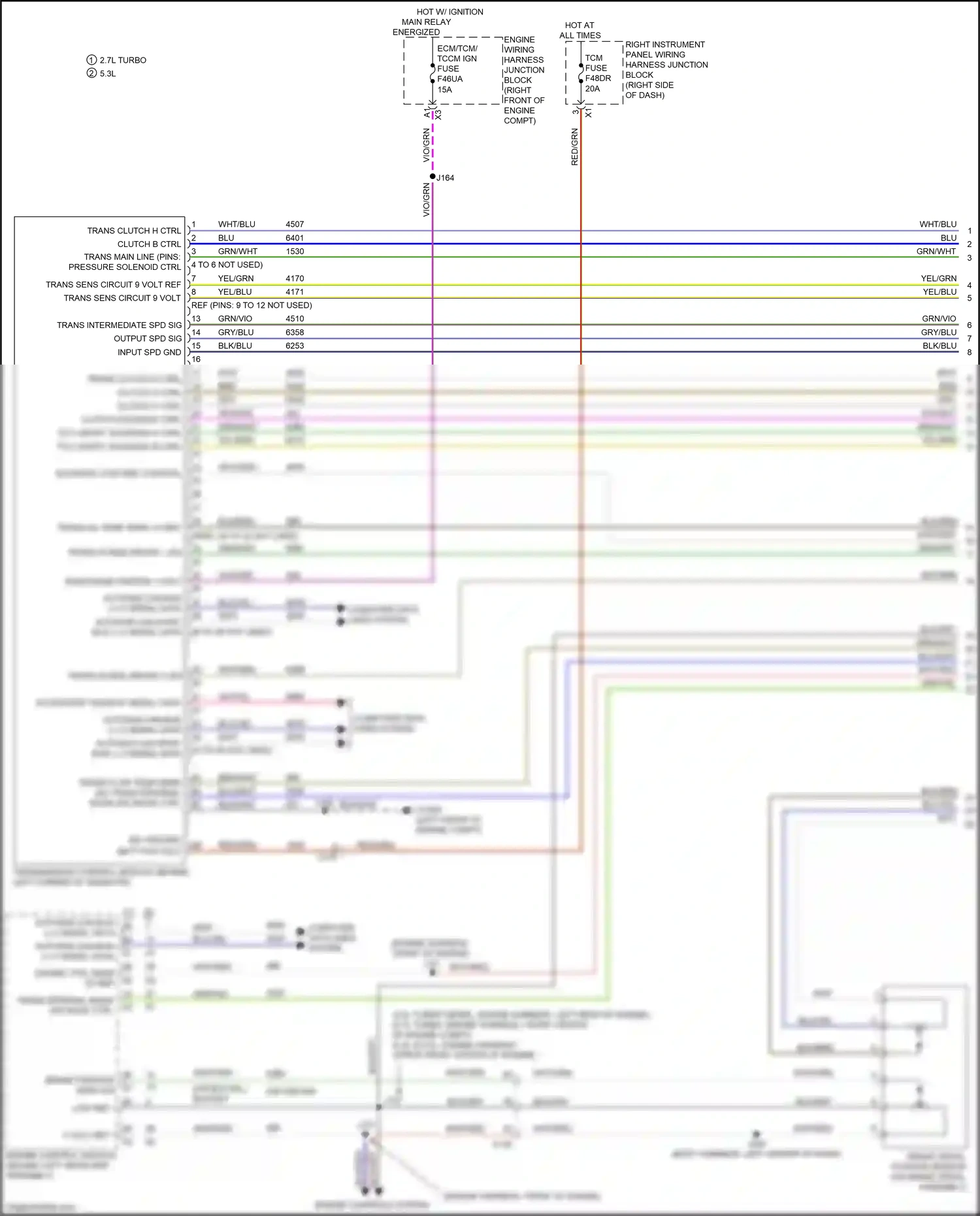 GMC Sierra IV facelift (2022-2024) engine control module wiring diagram  (11 of 24)