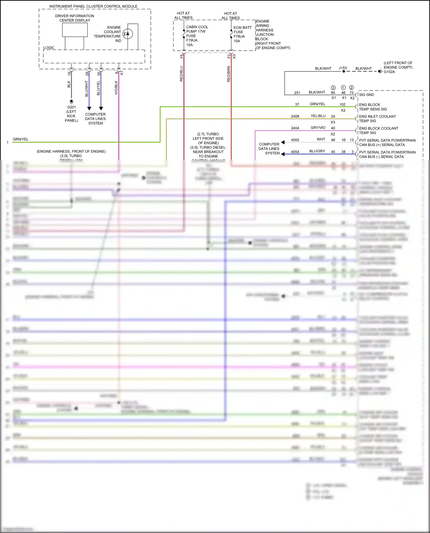 GMC Sierra IV facelift (2022-2024) engine control module wiring diagram  (4 of 24)