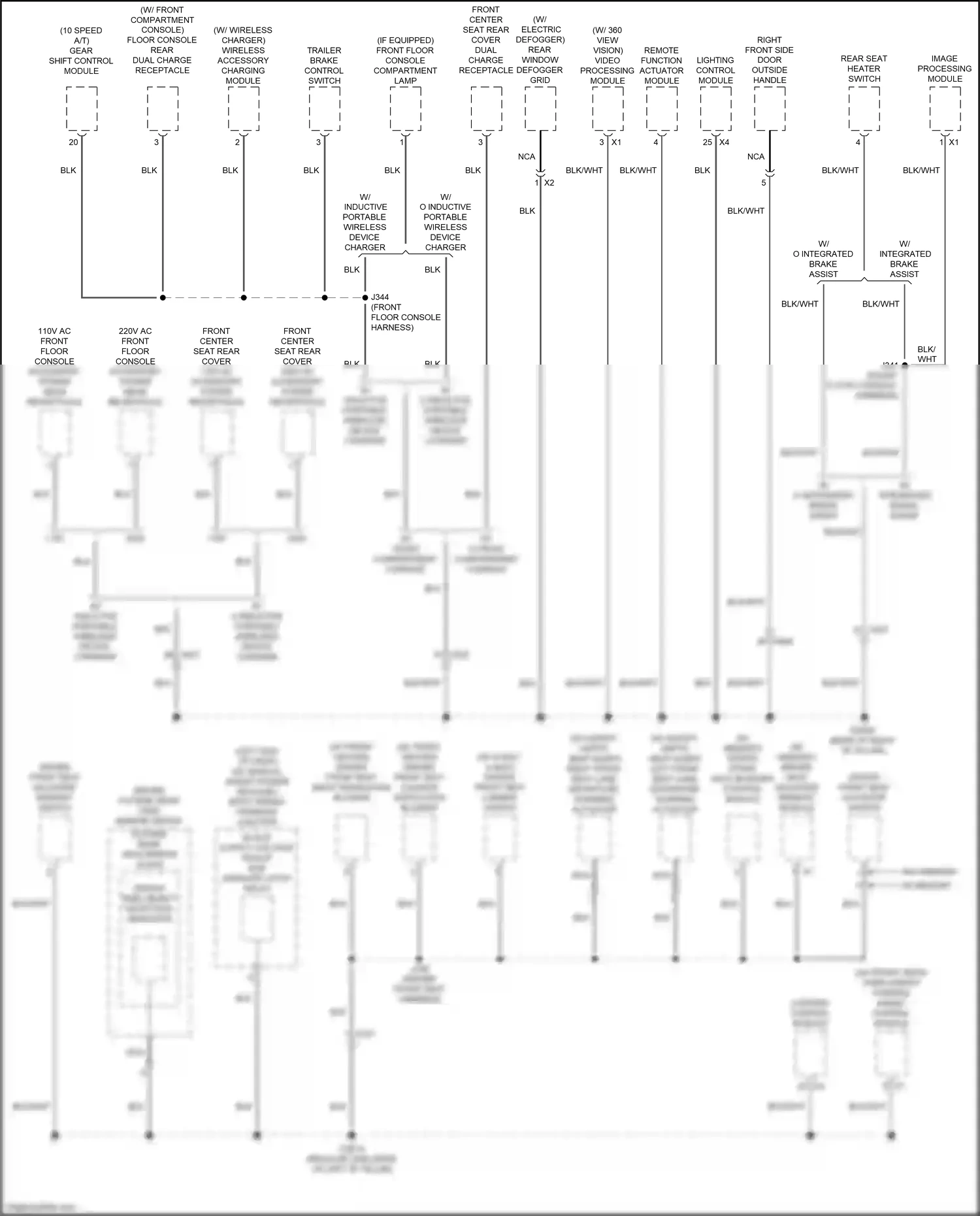 GMC Sierra IV facelift (2022-2024) video processing module wiring diagram  (3 of 12)