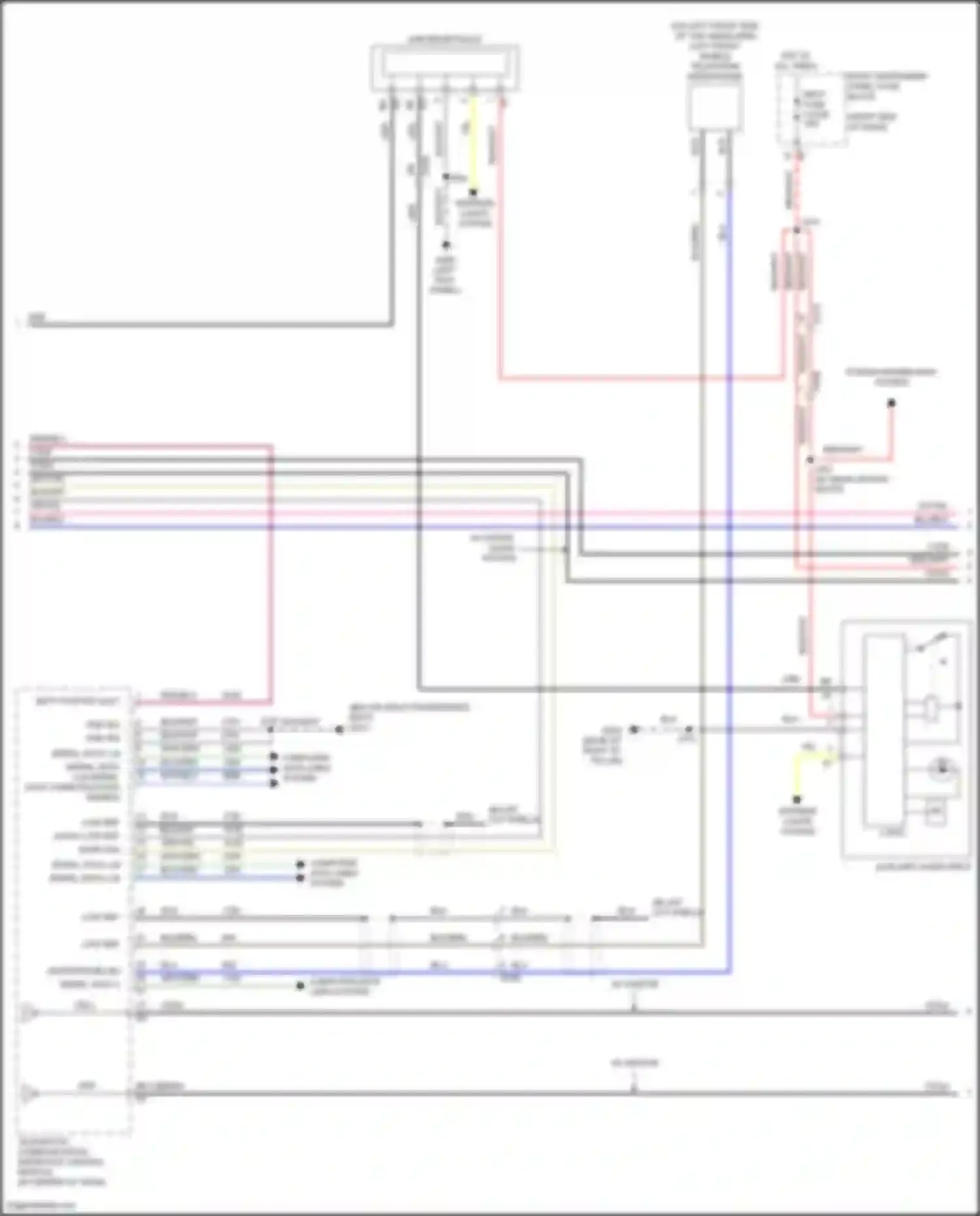 Car Wiring Diagrams for Sierra GMC IV (2018-2022): Radio circuit, mid/high level w/ amplifier (2 of 4)