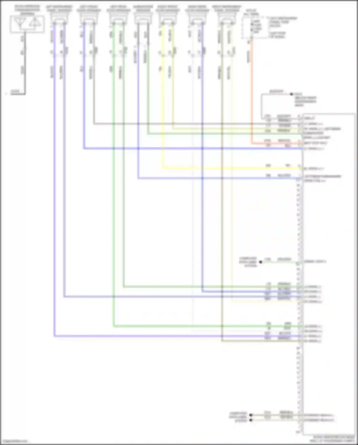 Car Wiring Diagrams for Sierra GMC IV (2018-2022): Radio circuit, mid/high level w/ amplifier (4 of 4)