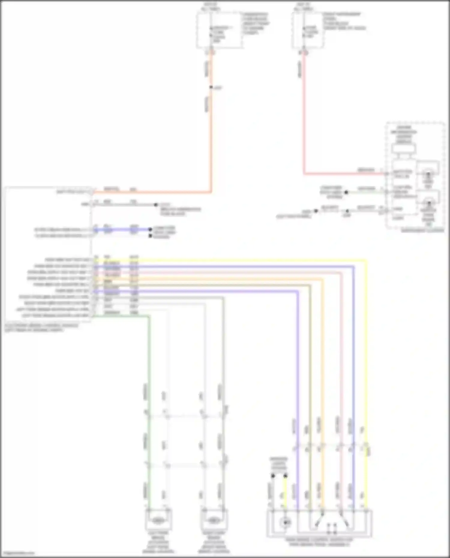 Car Wiring Diagrams for Sierra GMC IV (2018-2022): Park brake system circuit