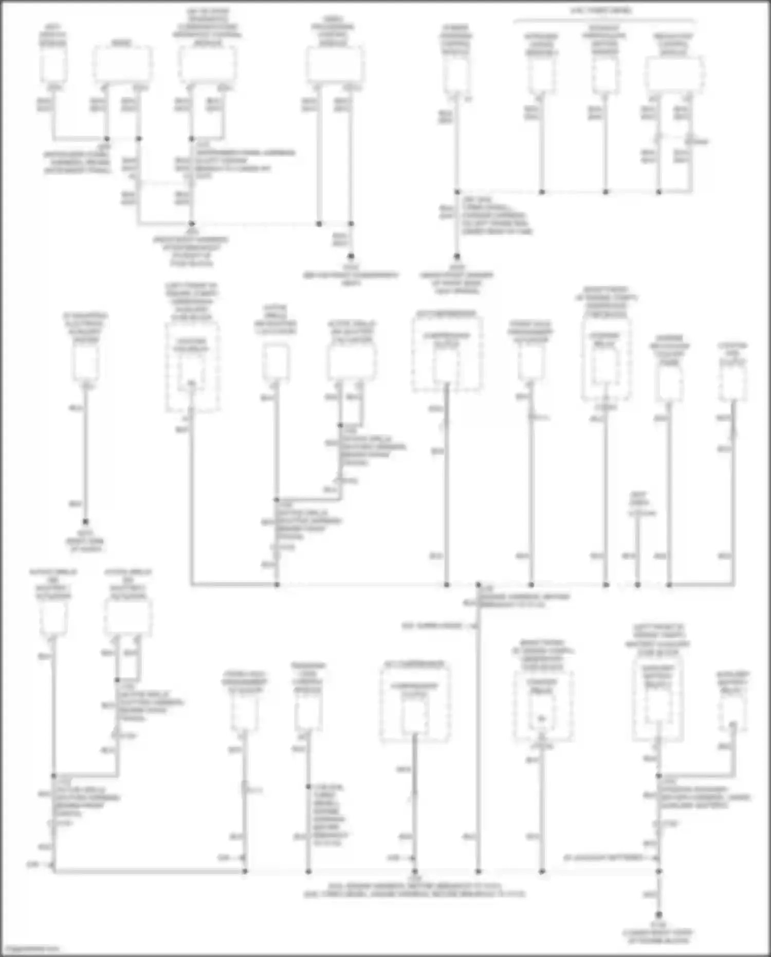 Wiring diagram auxiliary battery relay 2 for GMC Sierra IV (2018-2022) (1 of 2)