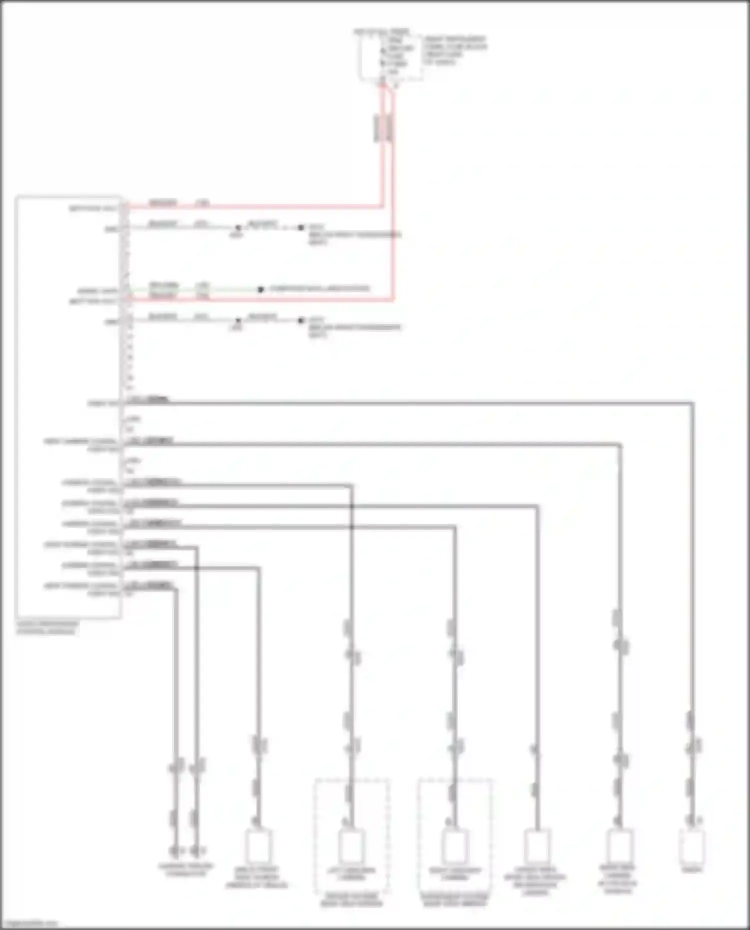 Wiring diagram camper trailer connector for GMC Sierra IV (2018-2022) (2 of 3)