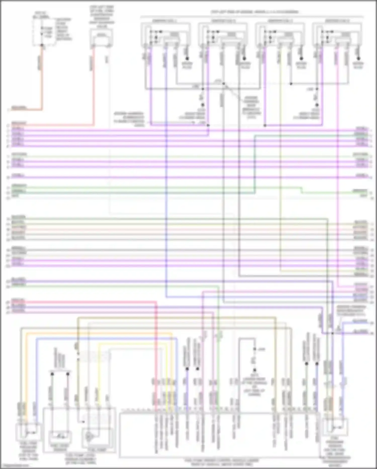Wiring diagram cluster system for GMC Sierra IV (2018-2022) (3 of 6)