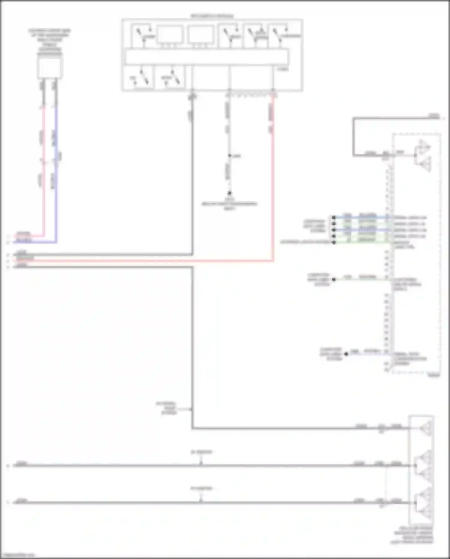 Wiring diagram coax 1-rd for GMC Sierra IV (2018-2022) (1 of 1)