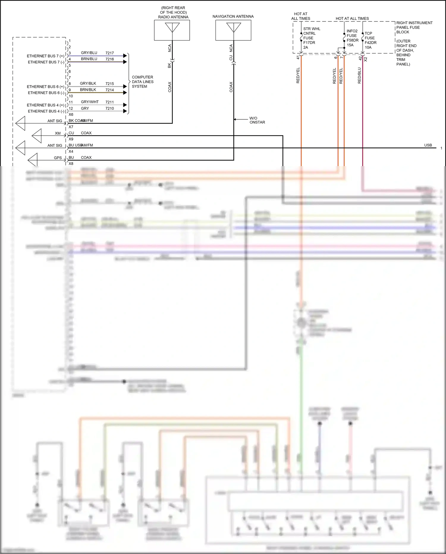 GMC Sierra IV (2018-2022) computer data lines system wiring diagram  (54 of 171)