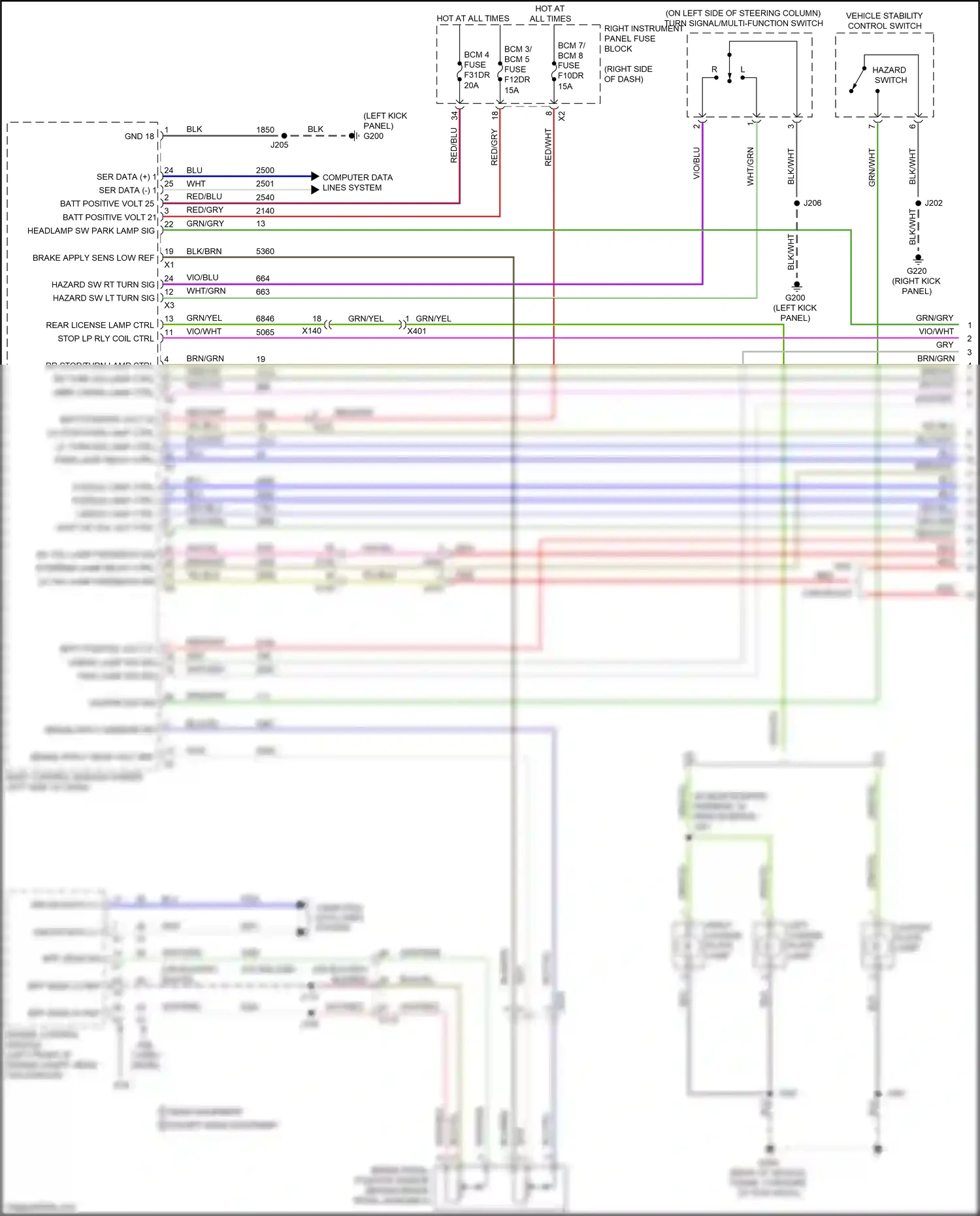 GMC Sierra IV (2018-2022) computer data lines system wiring diagram  (132 of 171)