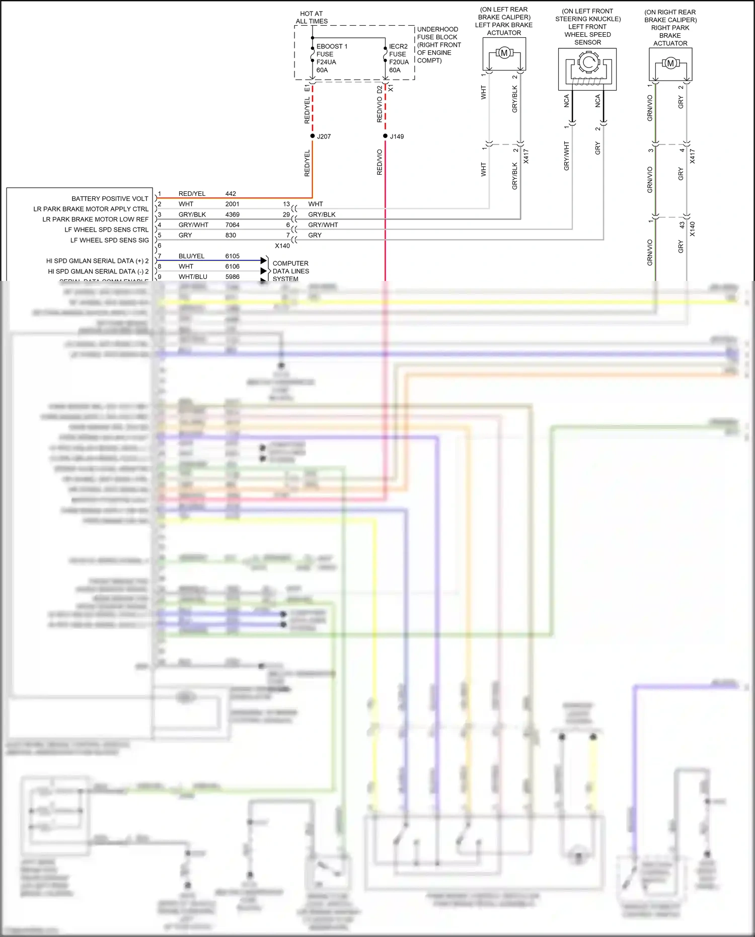 GMC Sierra IV (2018-2022) computer data lines system wiring diagram  (91 of 171)