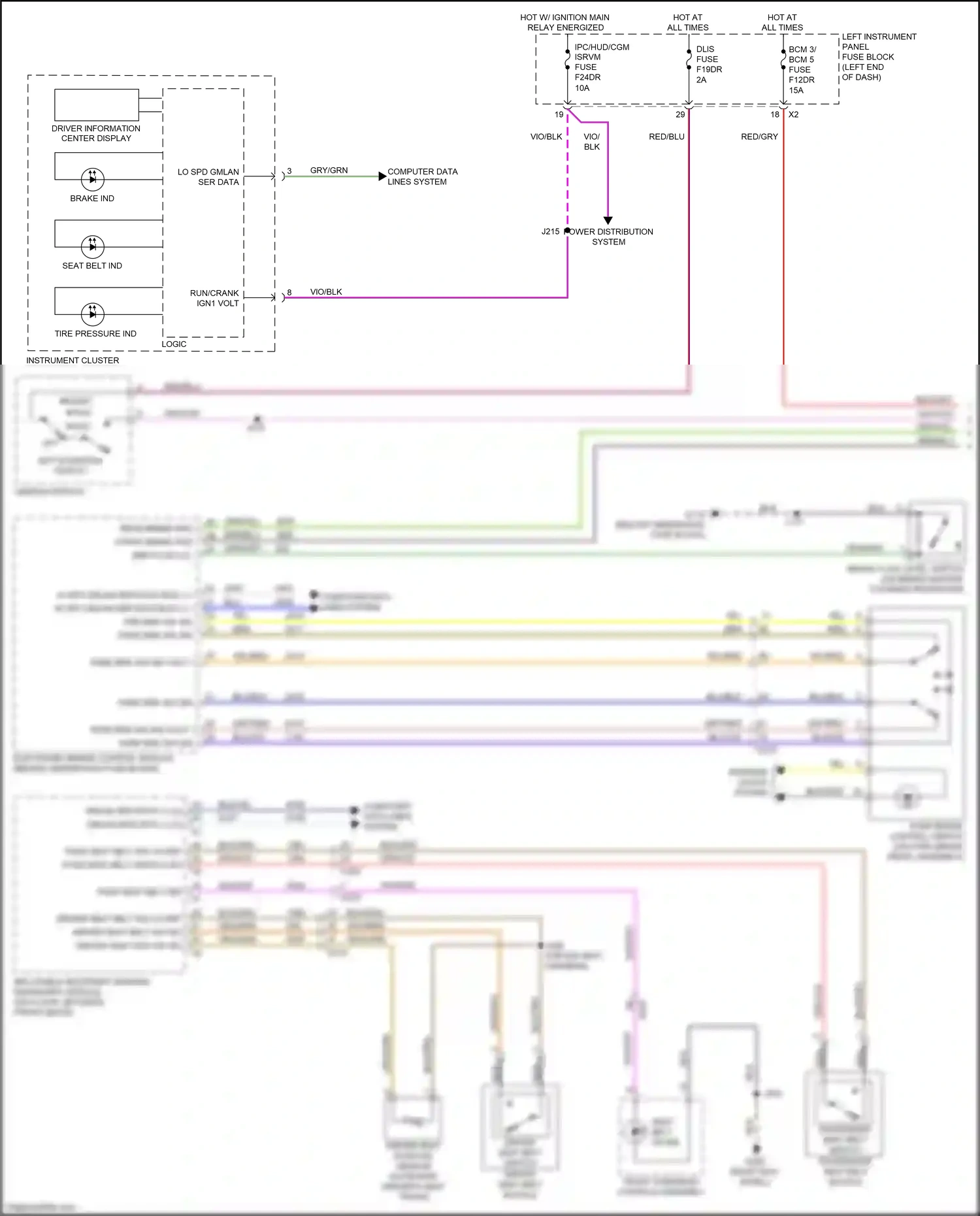 GMC Sierra IV (2018-2022) computer data lines system wiring diagram  (101 of 171)
