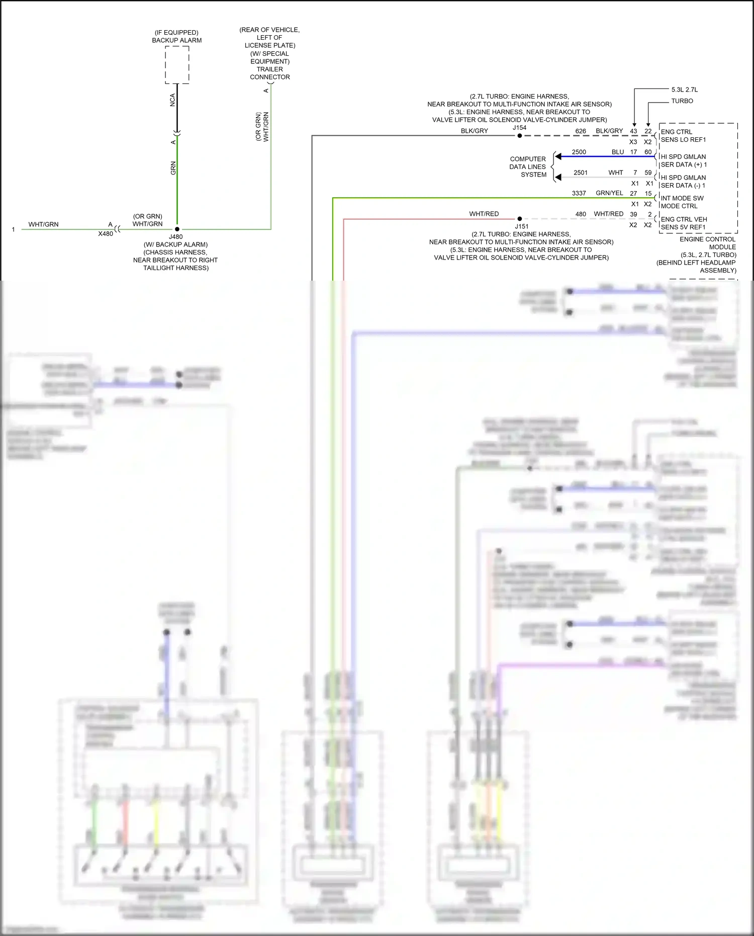 GMC Sierra IV (2018-2022) computer data lines system wiring diagram  (42 of 171)