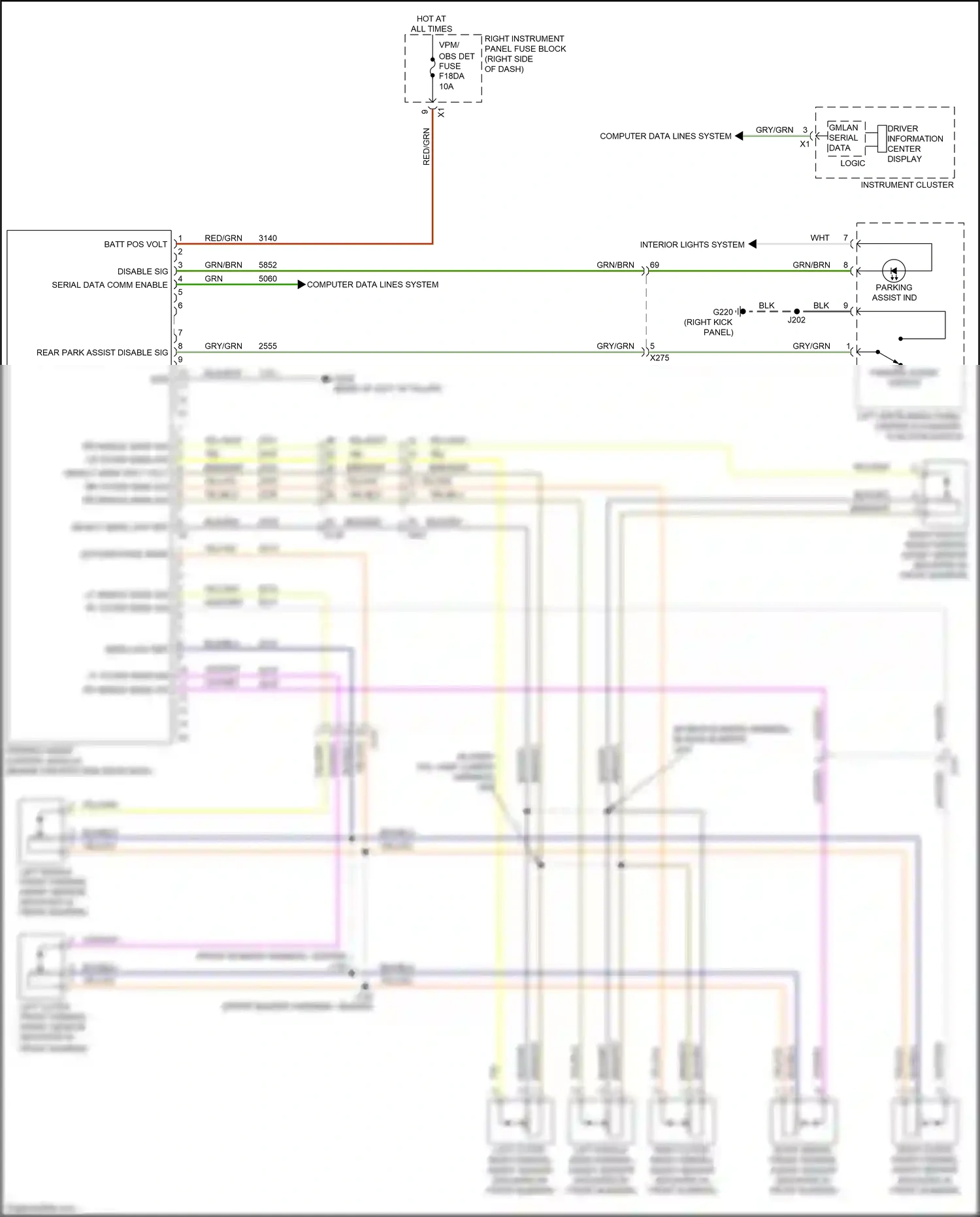 GMC Sierra IV (2018-2022) computer data lines system wiring diagram  (40 of 171)