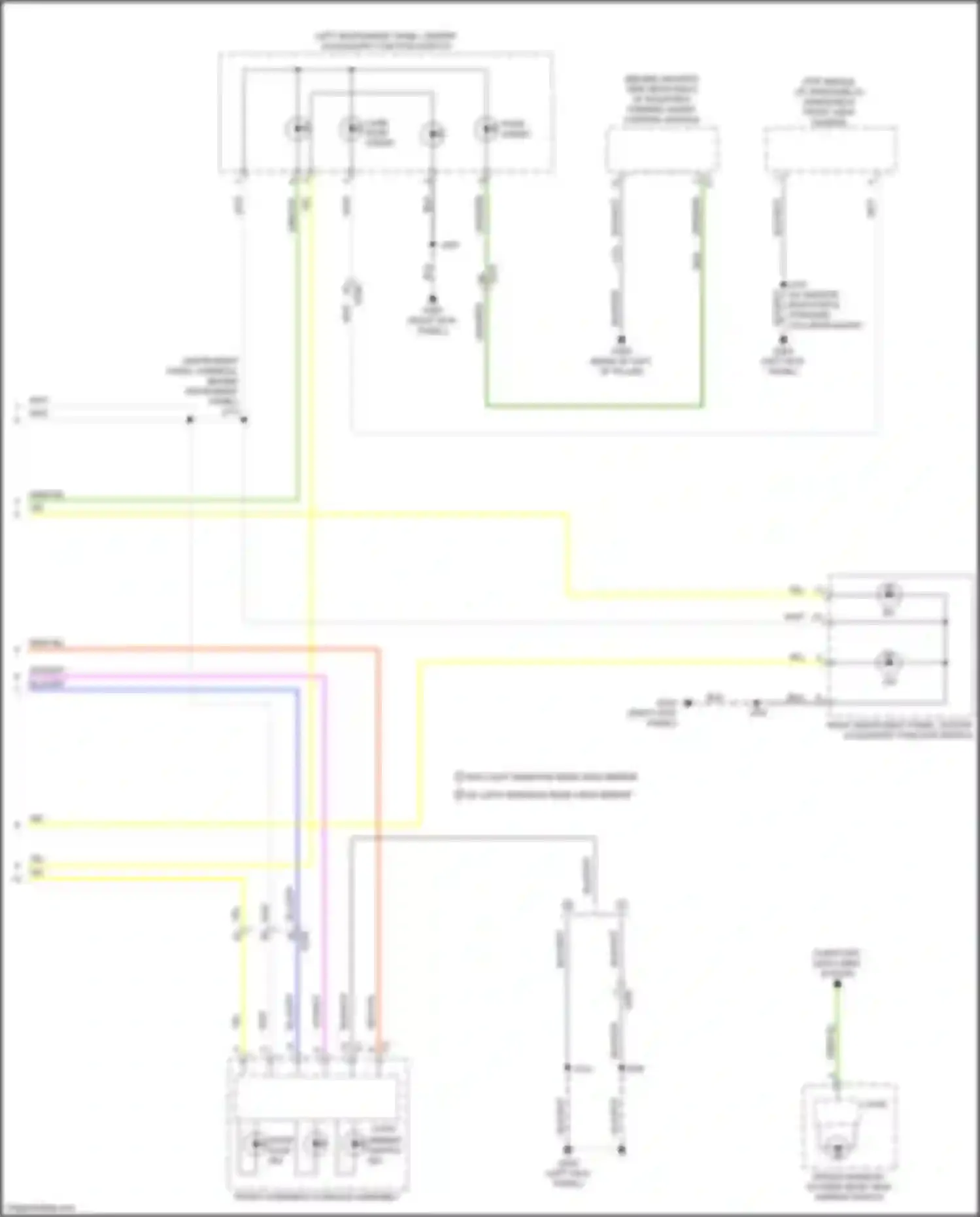 Wiring diagram door ajar ind for GMC Sierra IV (2018-2022) (2 of 3)