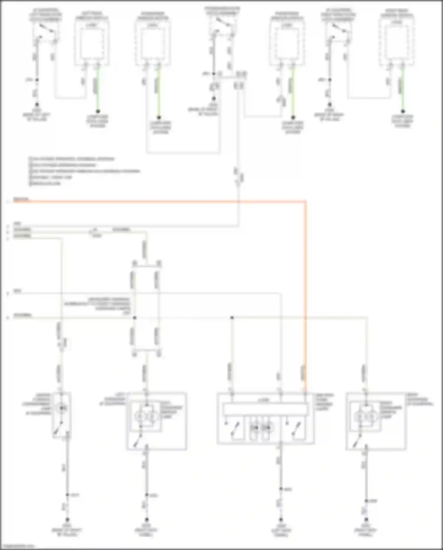 Wiring diagram double, crew cab for GMC Sierra IV (2018-2022) (2 of 2)