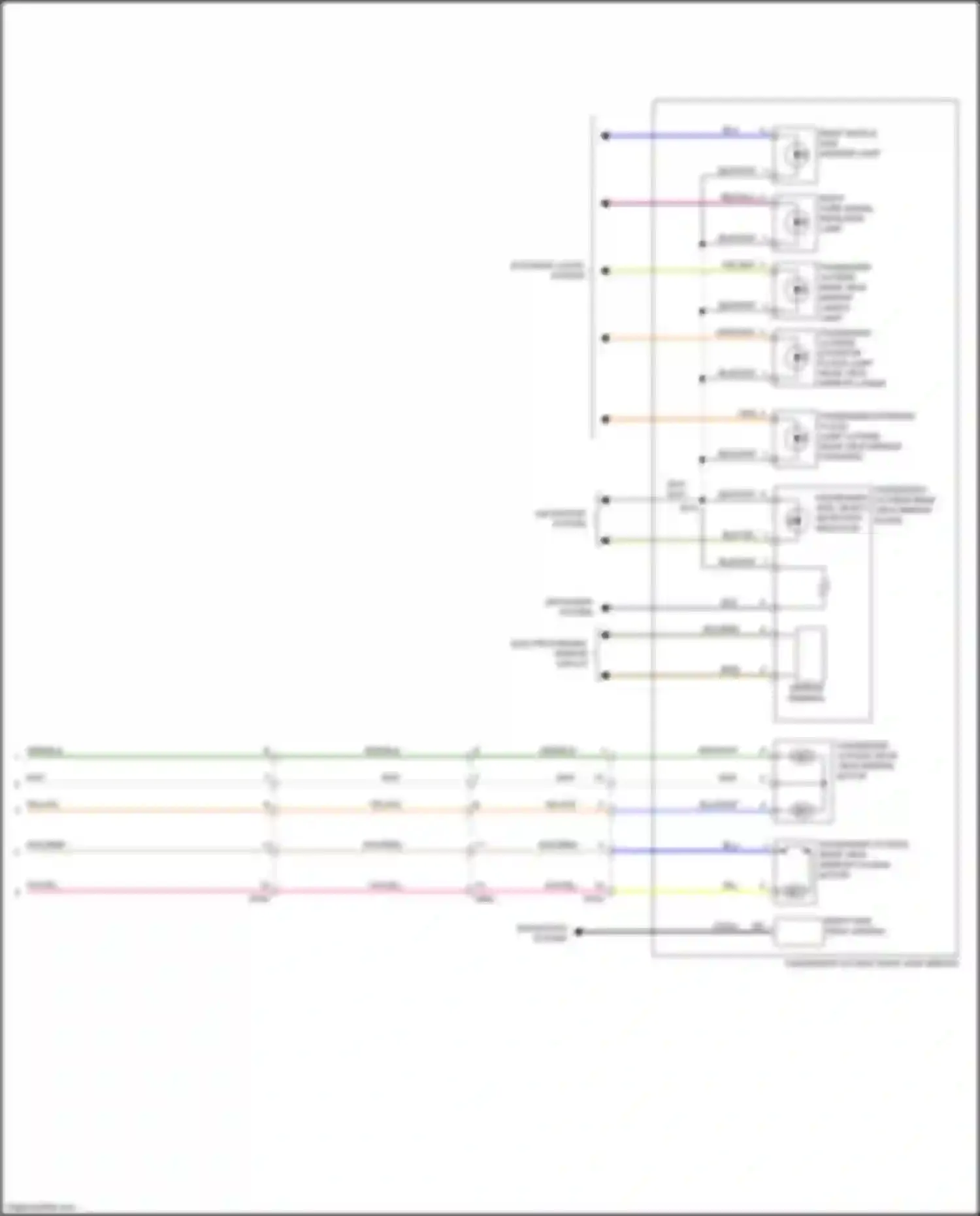 Wiring diagram electrochromic mirror circuit for GMC Sierra IV (2018-2022) (2 of 2)