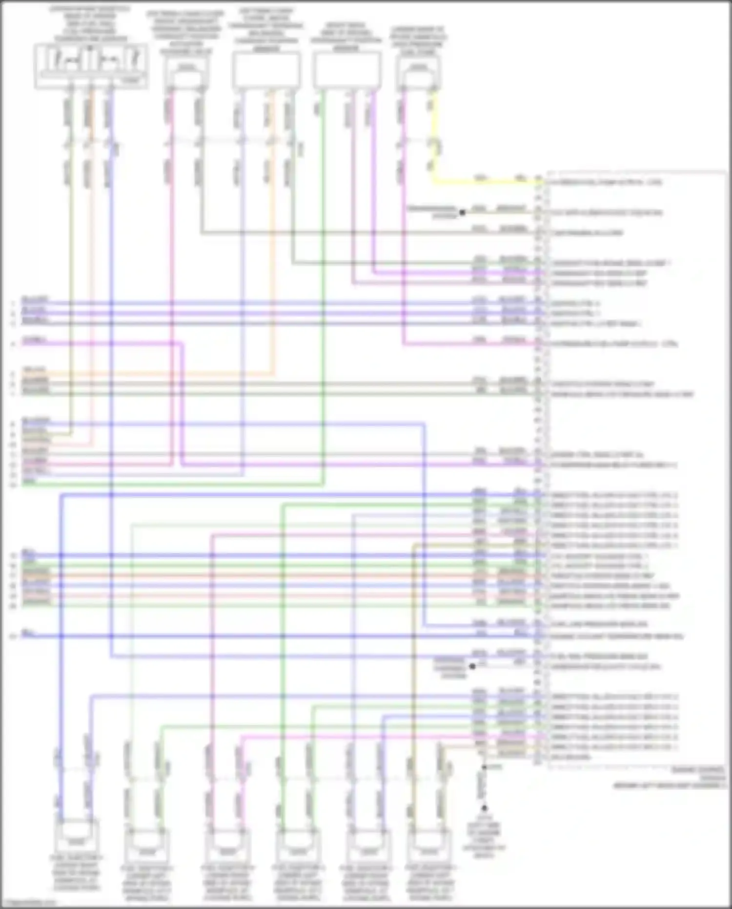 Wiring diagram fuel pressure, temperature sensor for GMC Sierra IV (2018-2022) (2 of 6)