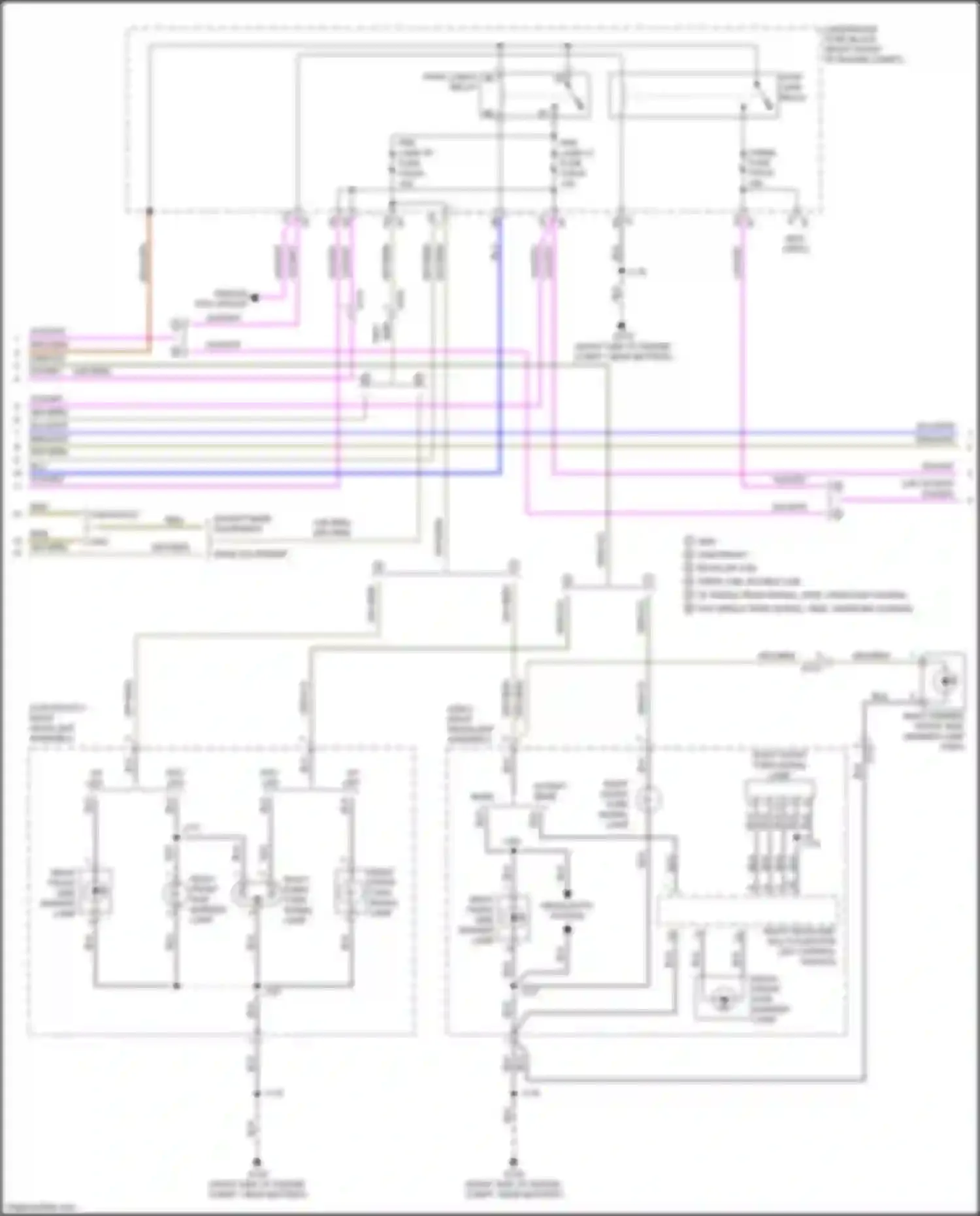 Wiring diagram headlights system for GMC Sierra IV (2018-2022) (4 of 13)