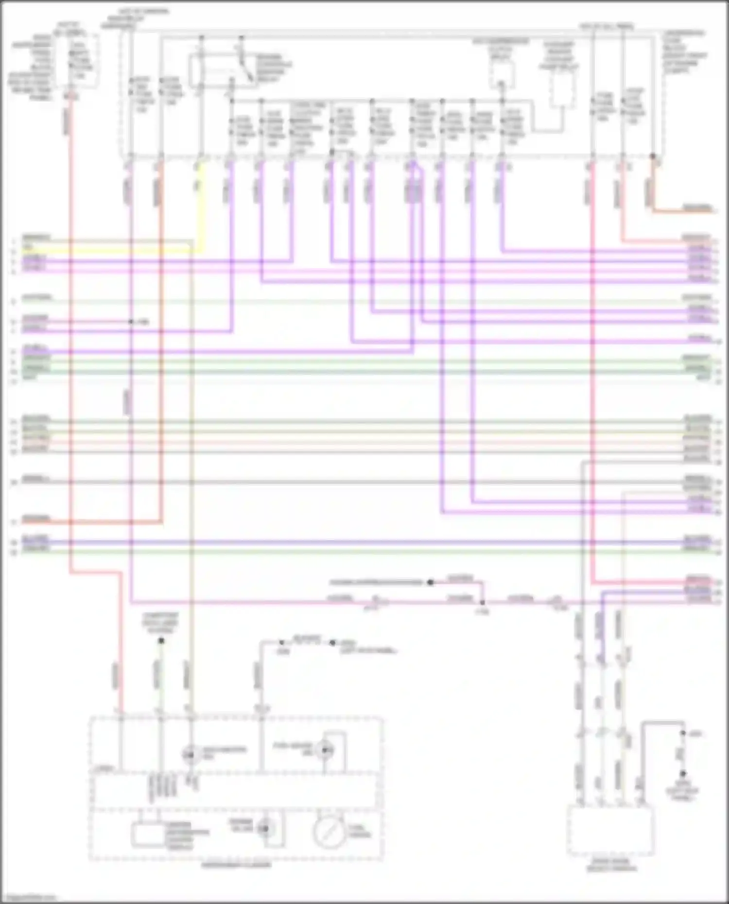 Wiring diagram instrument cluster for GMC Sierra IV (2018-2022) (38 of 48)