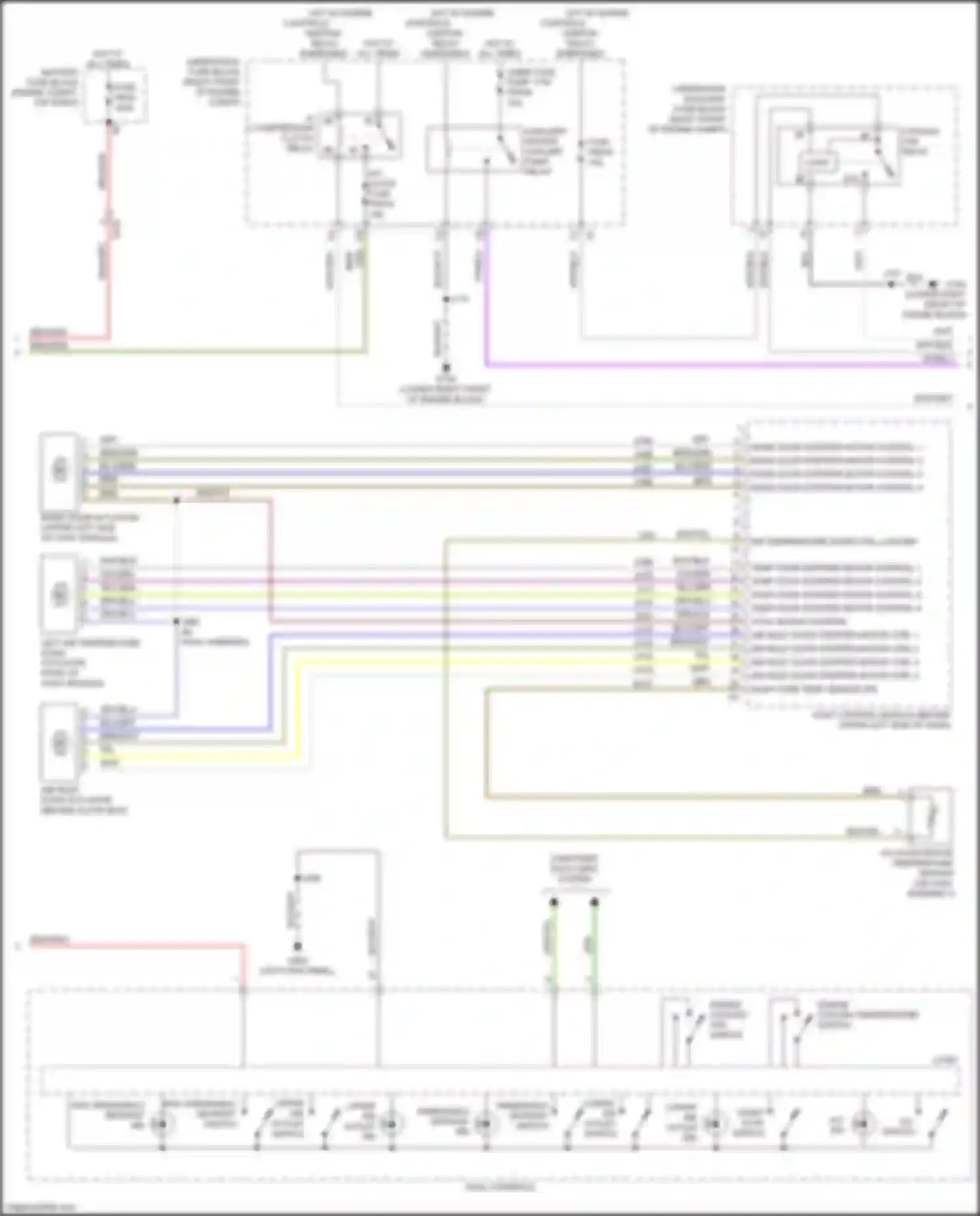 Wiring diagram left air temperature door actuator for GMC Sierra IV (2018-2022) (3 of 4)
