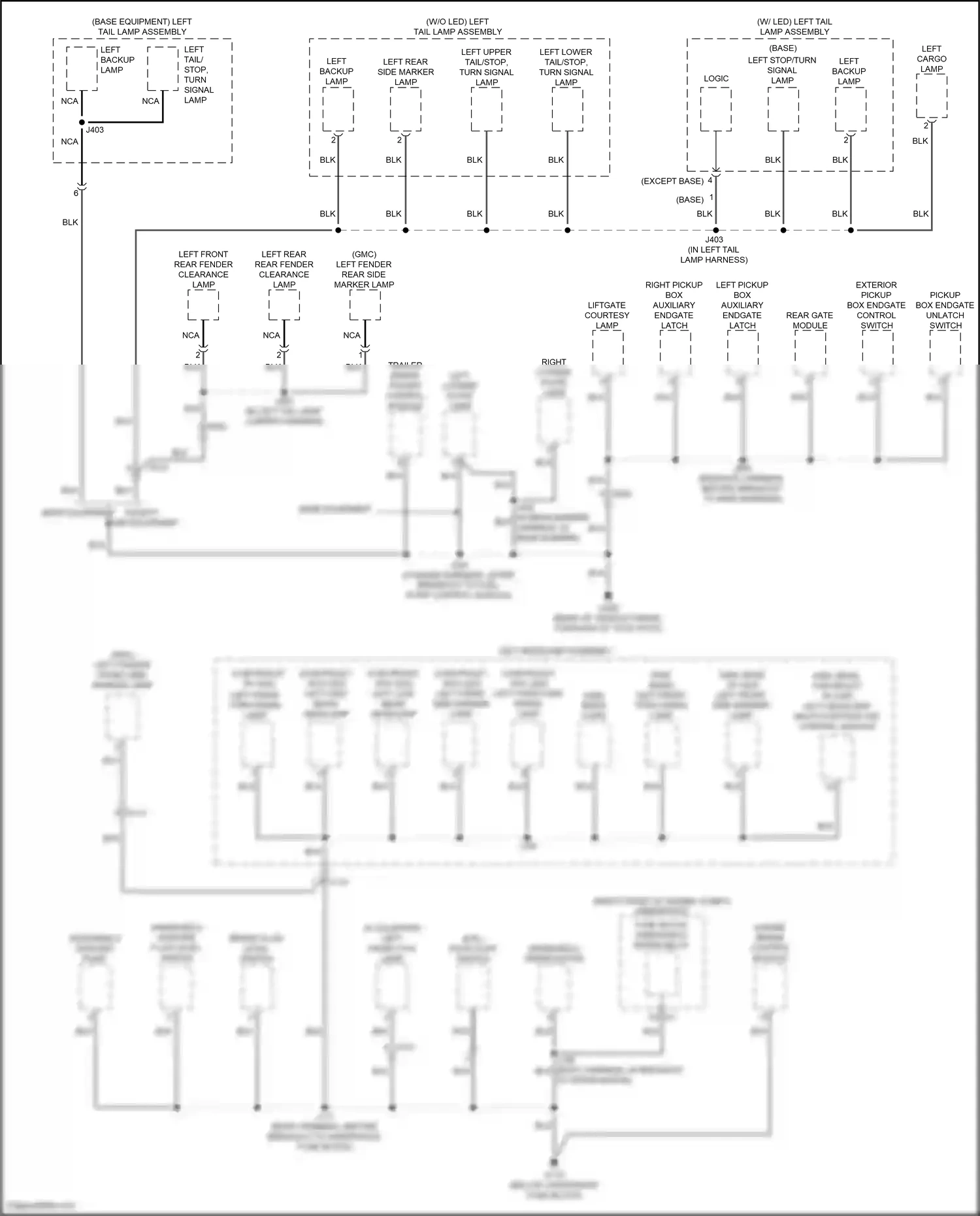 GMC Sierra IV (2018-2022) left headlamp multi-function led control module wiring diagram  (3 of 6)
