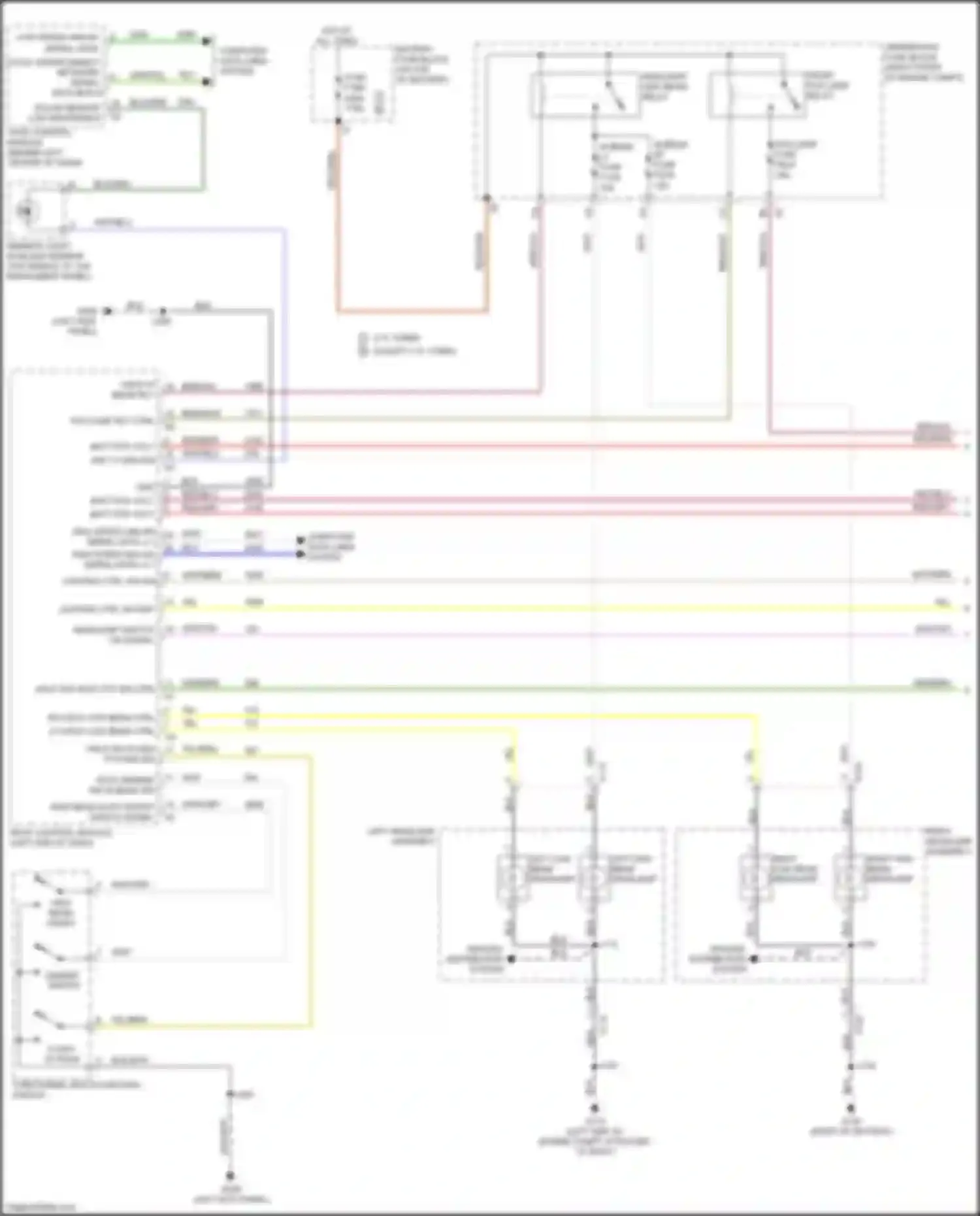 Wiring diagram left low beam headlamp for GMC Sierra IV (2018-2022) (3 of 3)