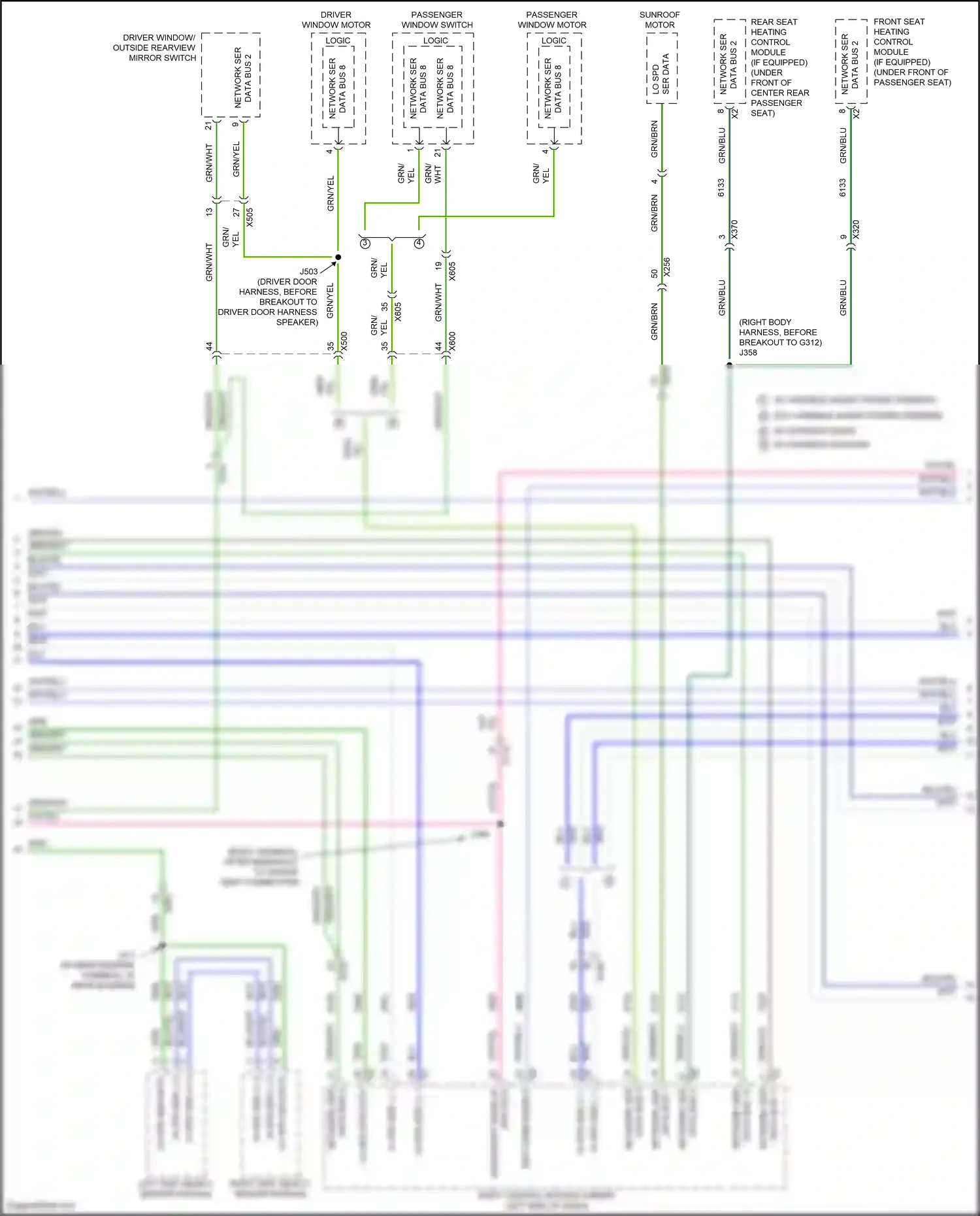 GMC Sierra IV (2018-2022) left side object sensor module wiring diagram  (1 of 6)