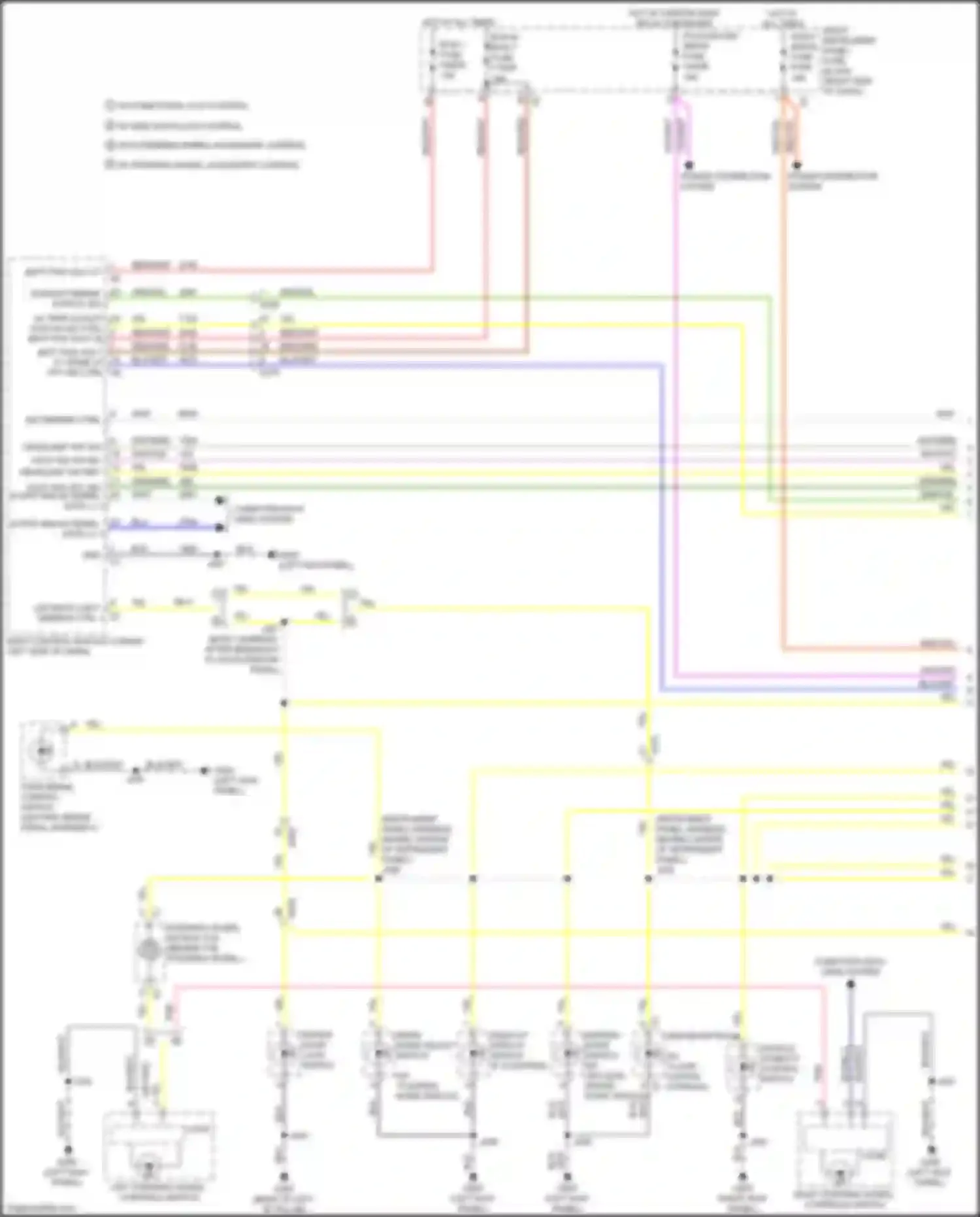 Wiring diagram left steering wheel controls switch for GMC Sierra IV (2018-2022) (5 of 7)