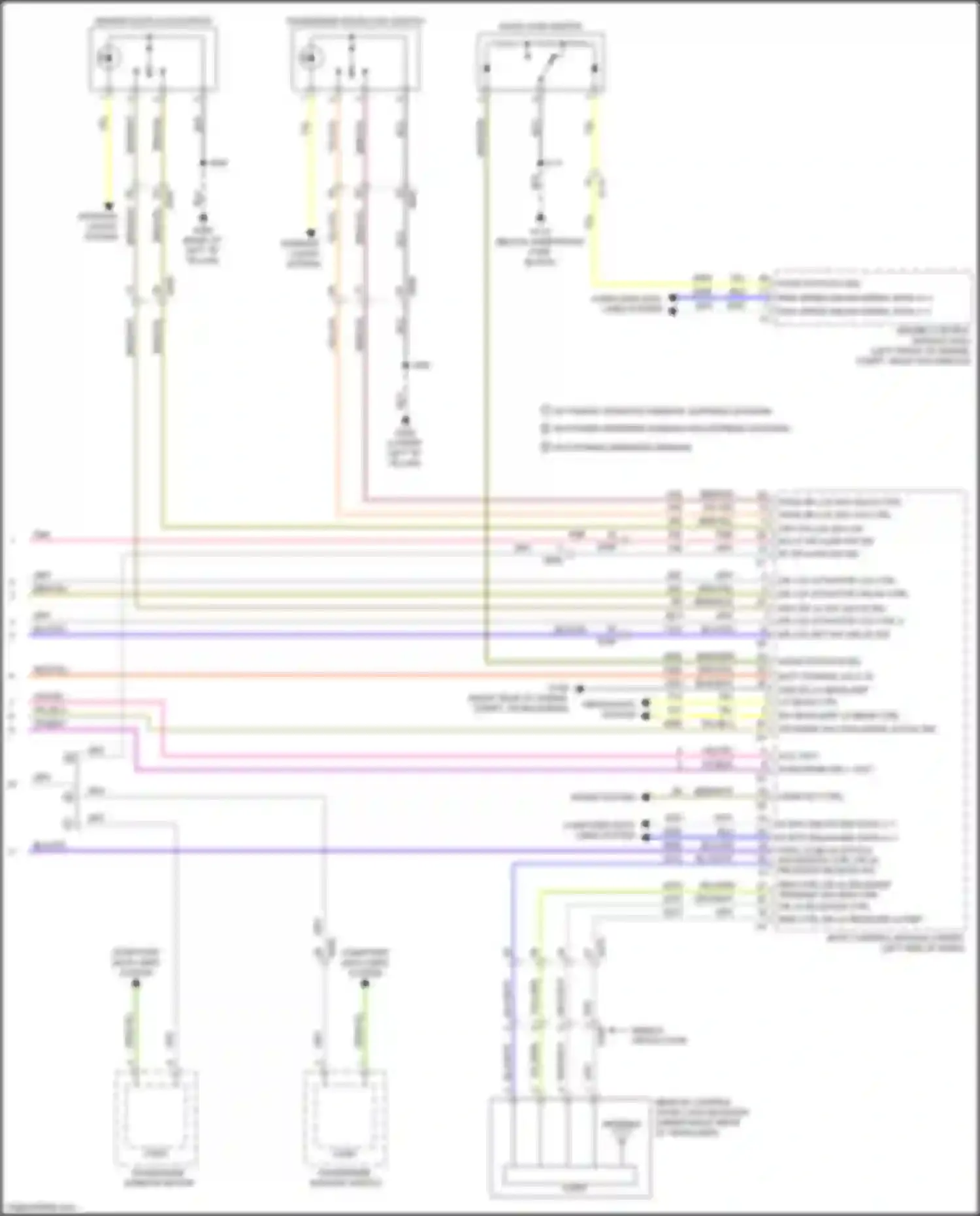 Wiring diagram middle production for GMC Sierra IV (2018-2022) (1 of 2)