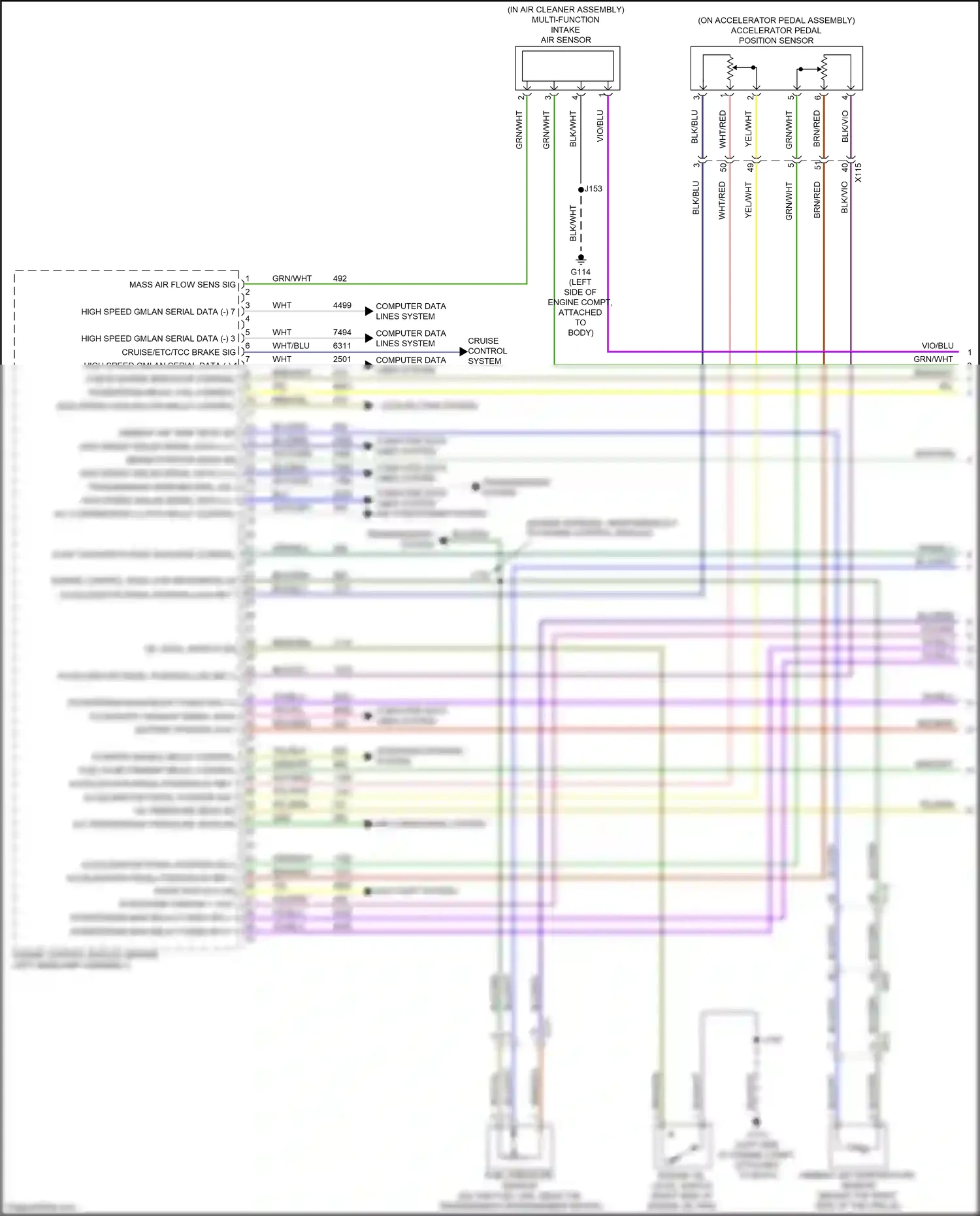 GMC Sierra IV (2018-2022) multi-function intake air sensor wiring diagram  (5 of 10)