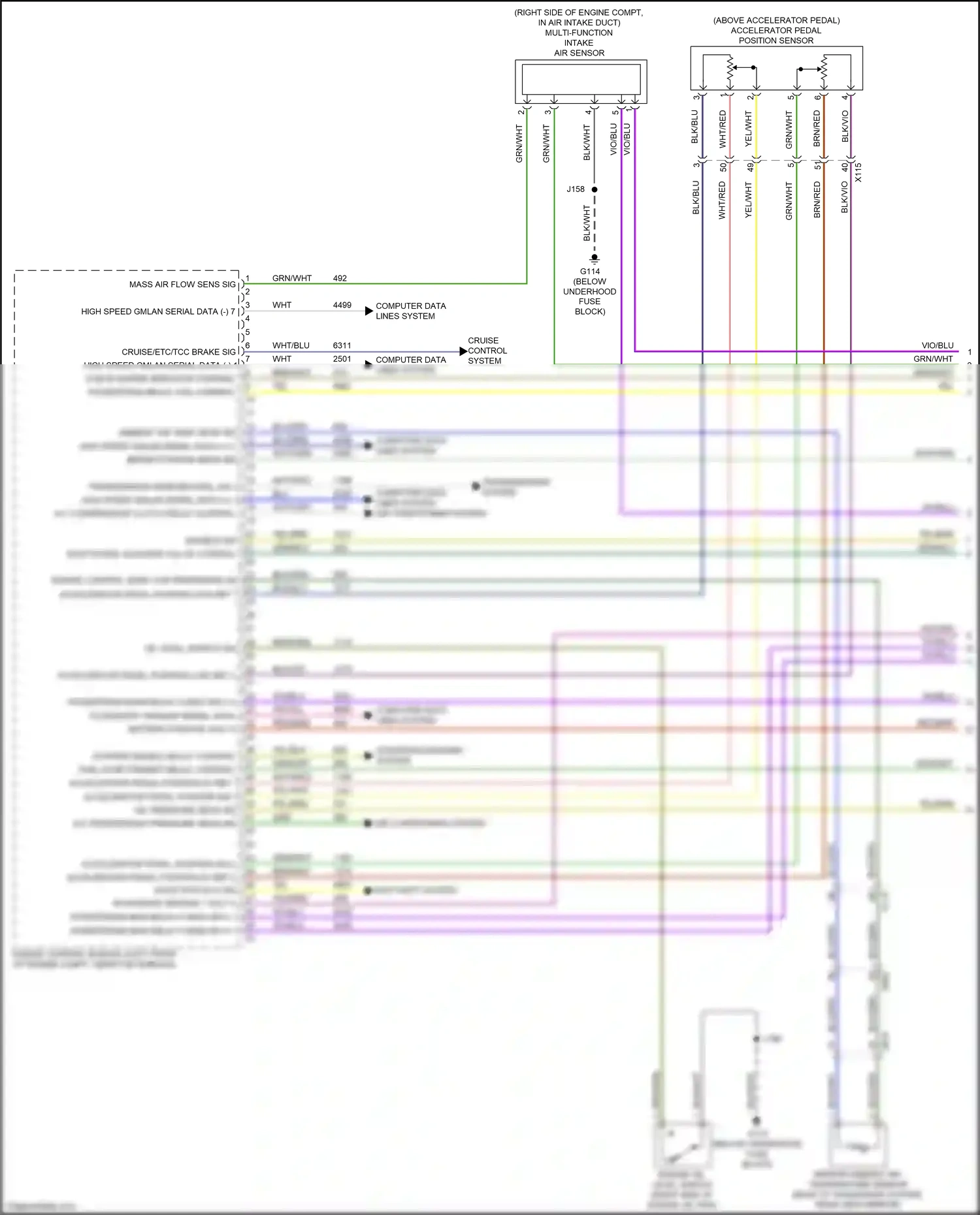 GMC Sierra IV (2018-2022) multi-function intake air sensor wiring diagram  (9 of 10)