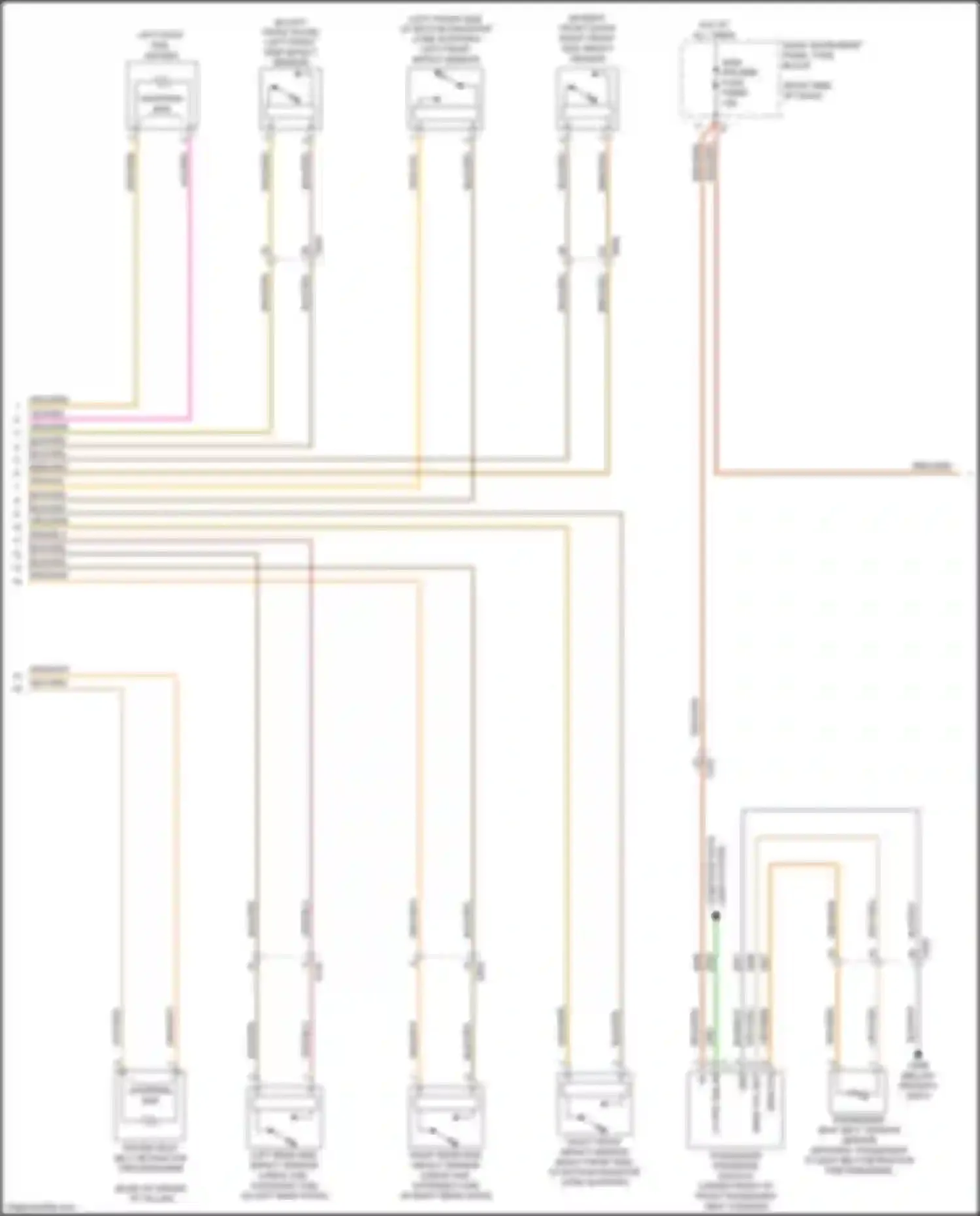 Wiring diagram org/blu for GMC Sierra IV (2018-2022) (2 of 2)