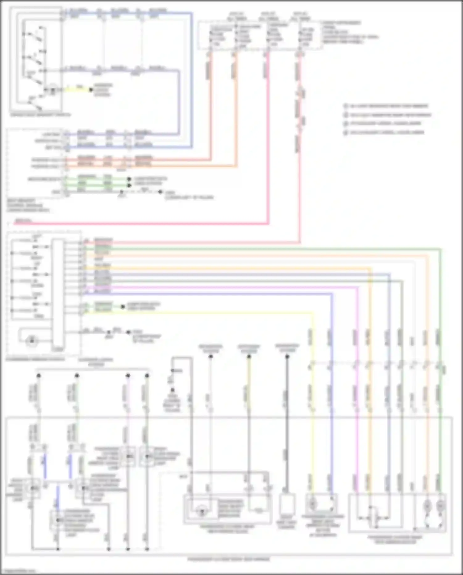 Wiring diagram passenger outside rear view mirror lower exterior flood lamp for GMC Sierra IV (2018-2022) (4 of 6)