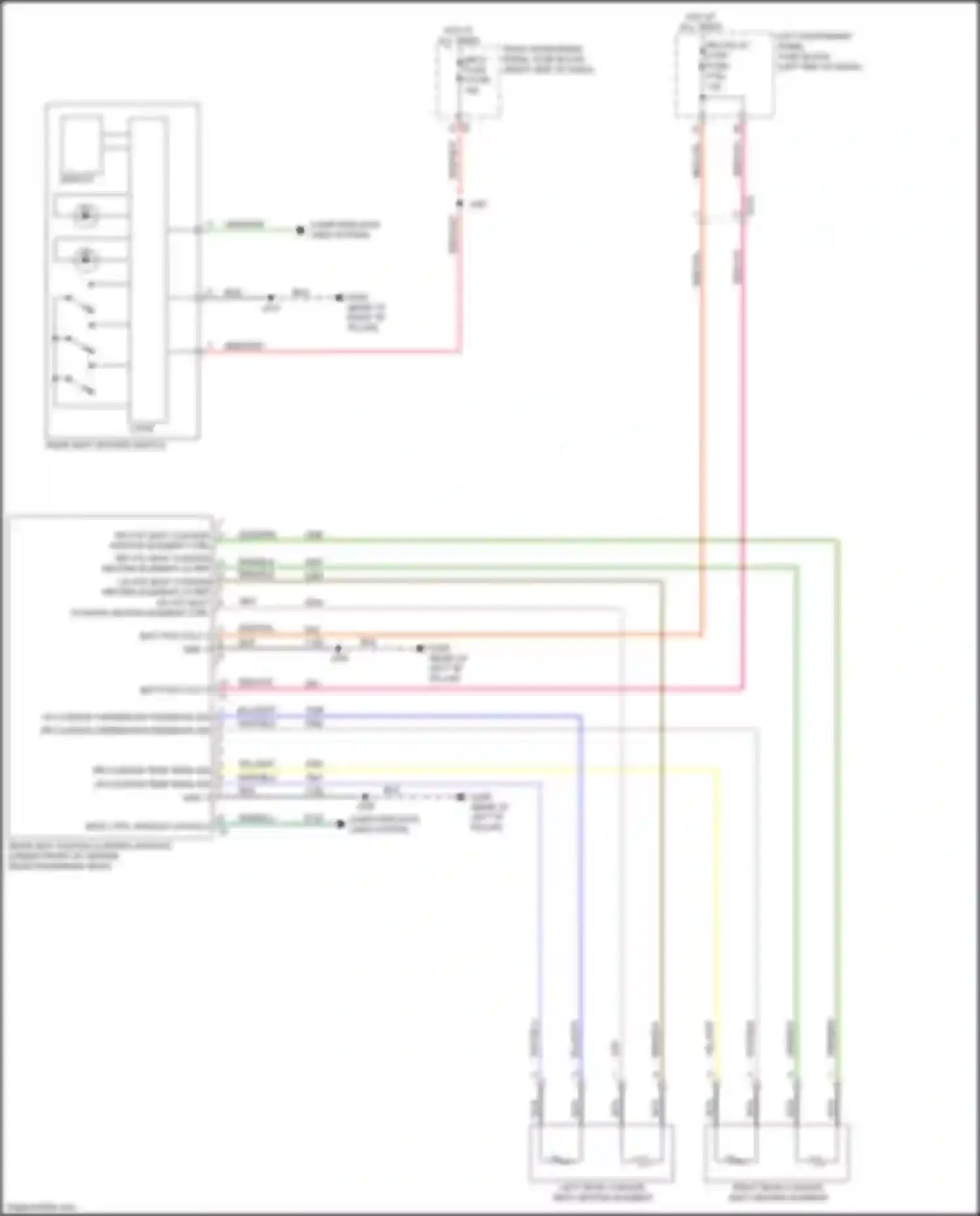 Wiring diagram rear seat heating control module for GMC Sierra IV (2018-2022) (5 of 5)