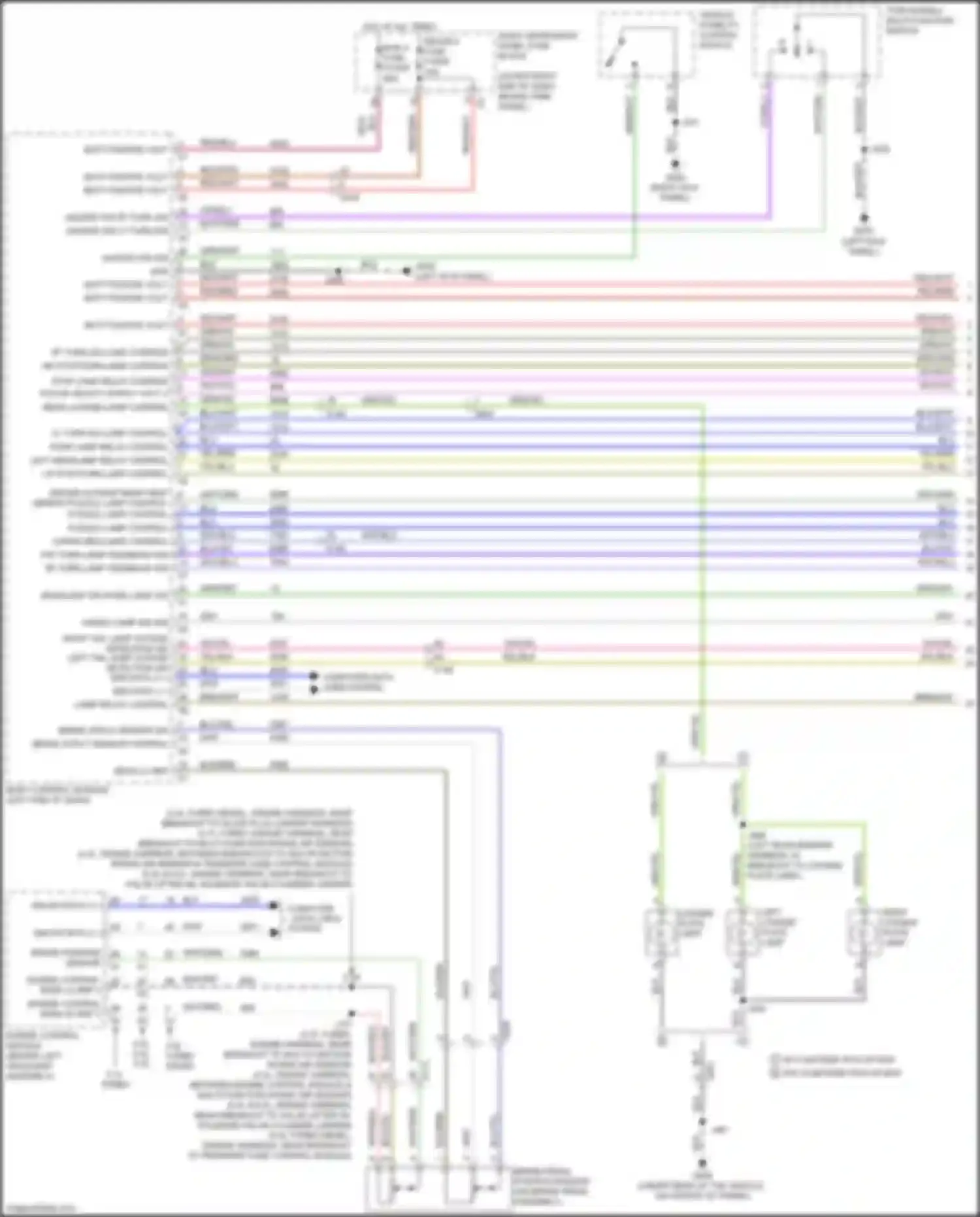 Wiring diagram rf turn sig lamp control for GMC Sierra IV (2018-2022) (1 of 2)