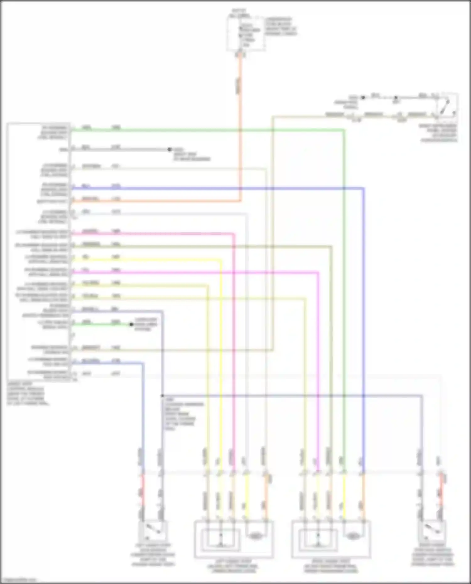 Wiring diagram rh running board kick sw sig for GMC Sierra IV (2018-2022) (1 of 1)