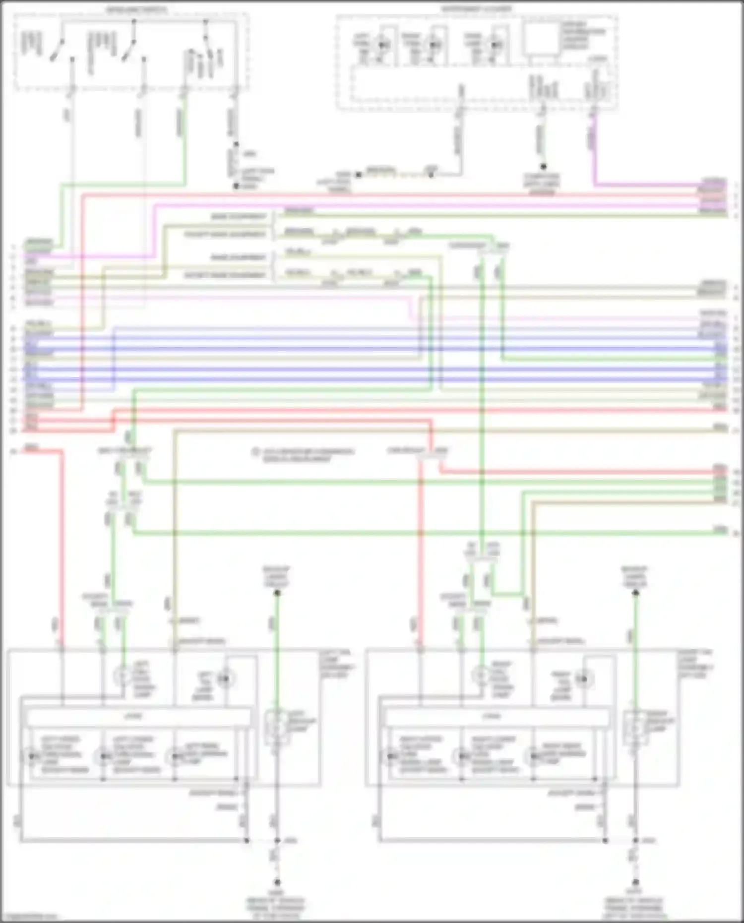 Wiring diagram right backup lamp for GMC Sierra IV (2018-2022) (3 of 8)