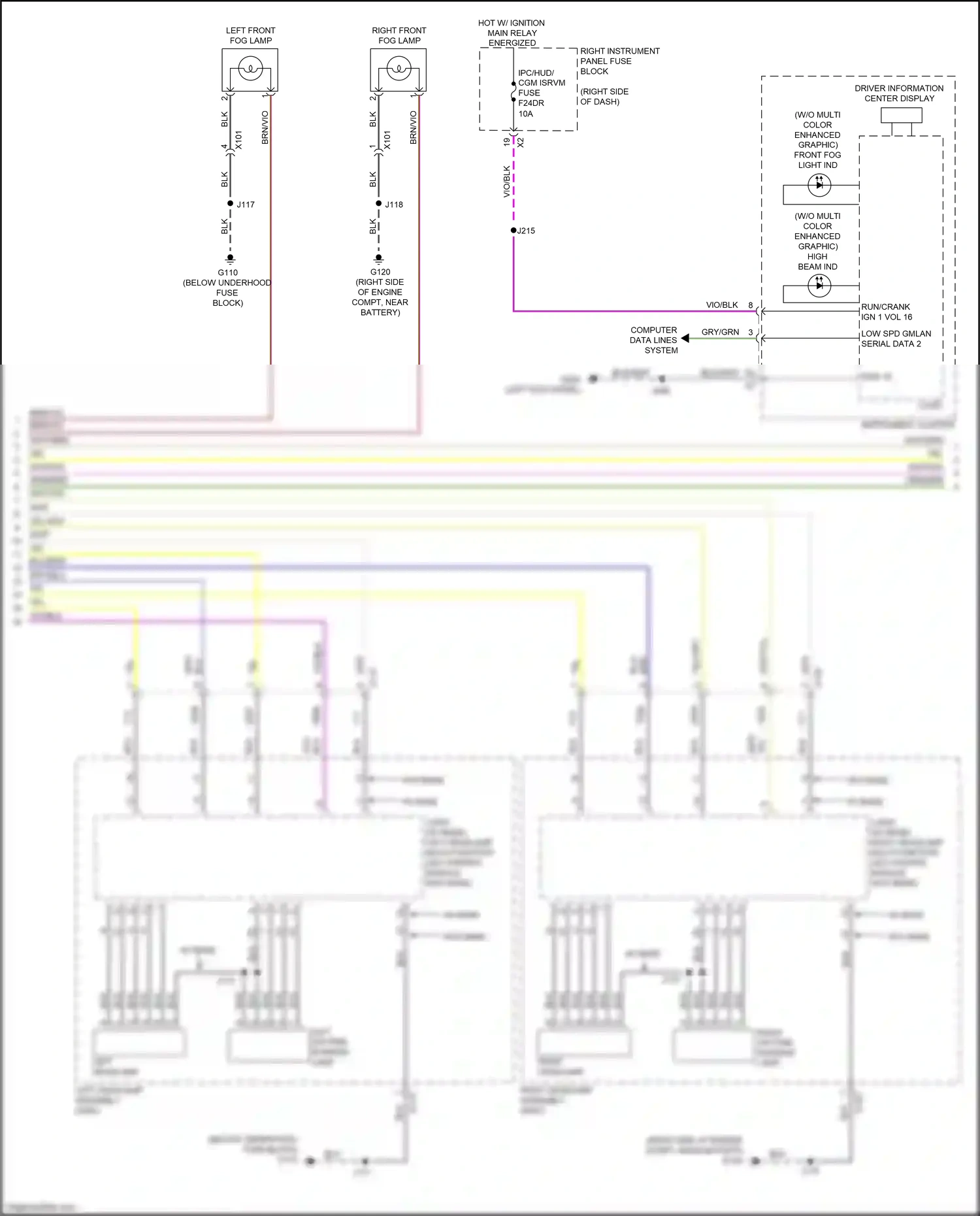 GMC Sierra IV (2018-2022) right headlamp multi-function led control module wiring diagram  (5 of 6)