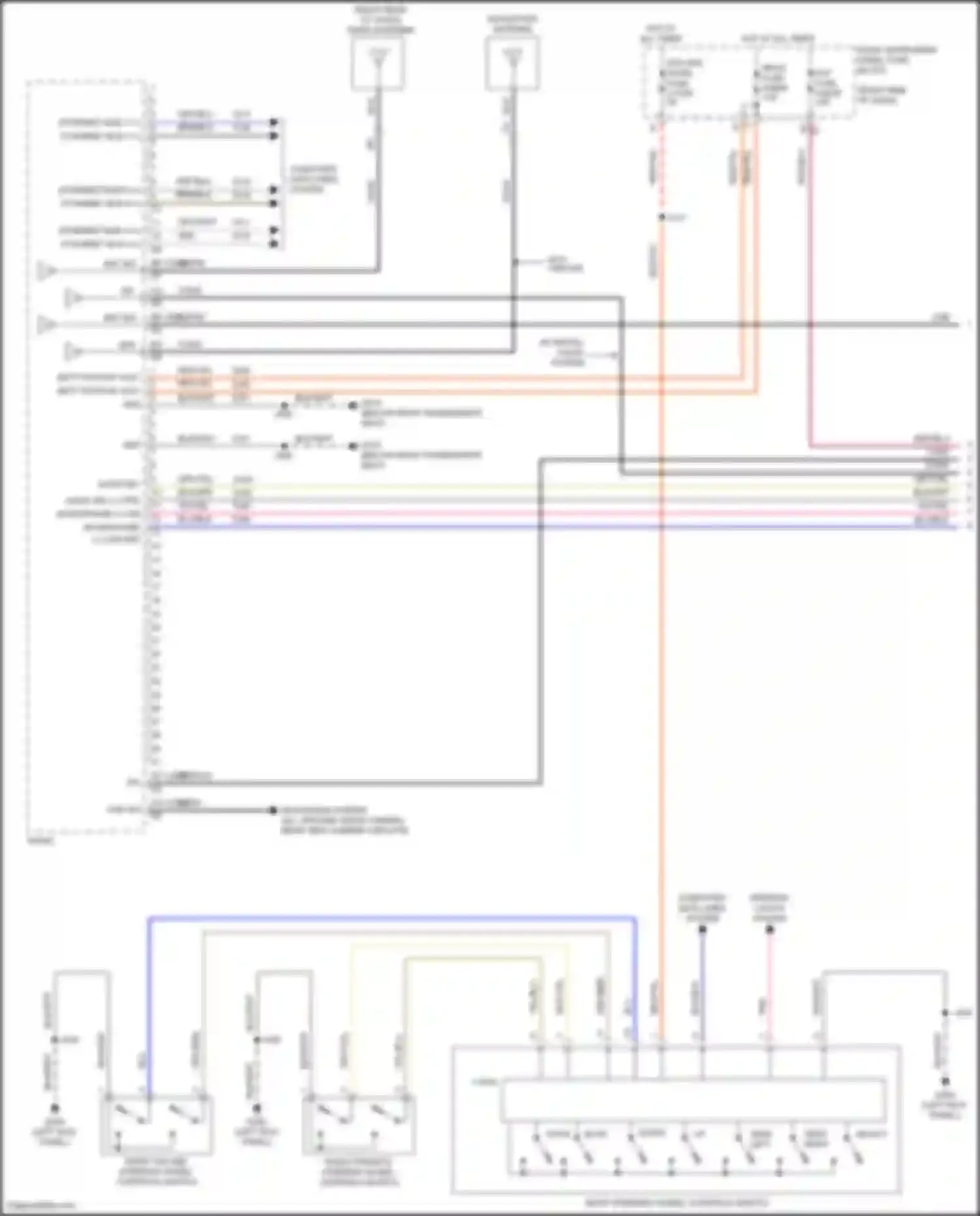 Wiring diagram right instrument panel fuse block for GMC Sierra IV (2018-2022) (95 of 103)