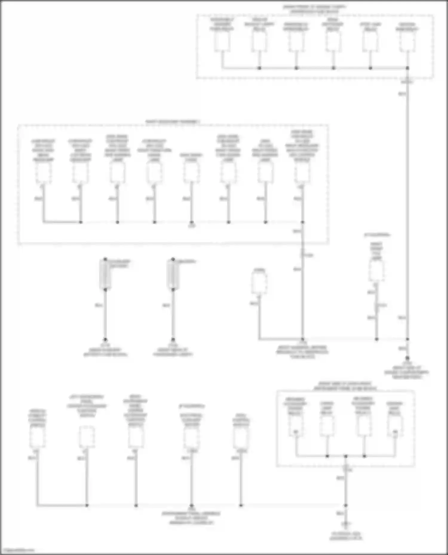 Wiring diagram trailer backup lamps relay for GMC Sierra IV (2018-2022) (3 of 6)