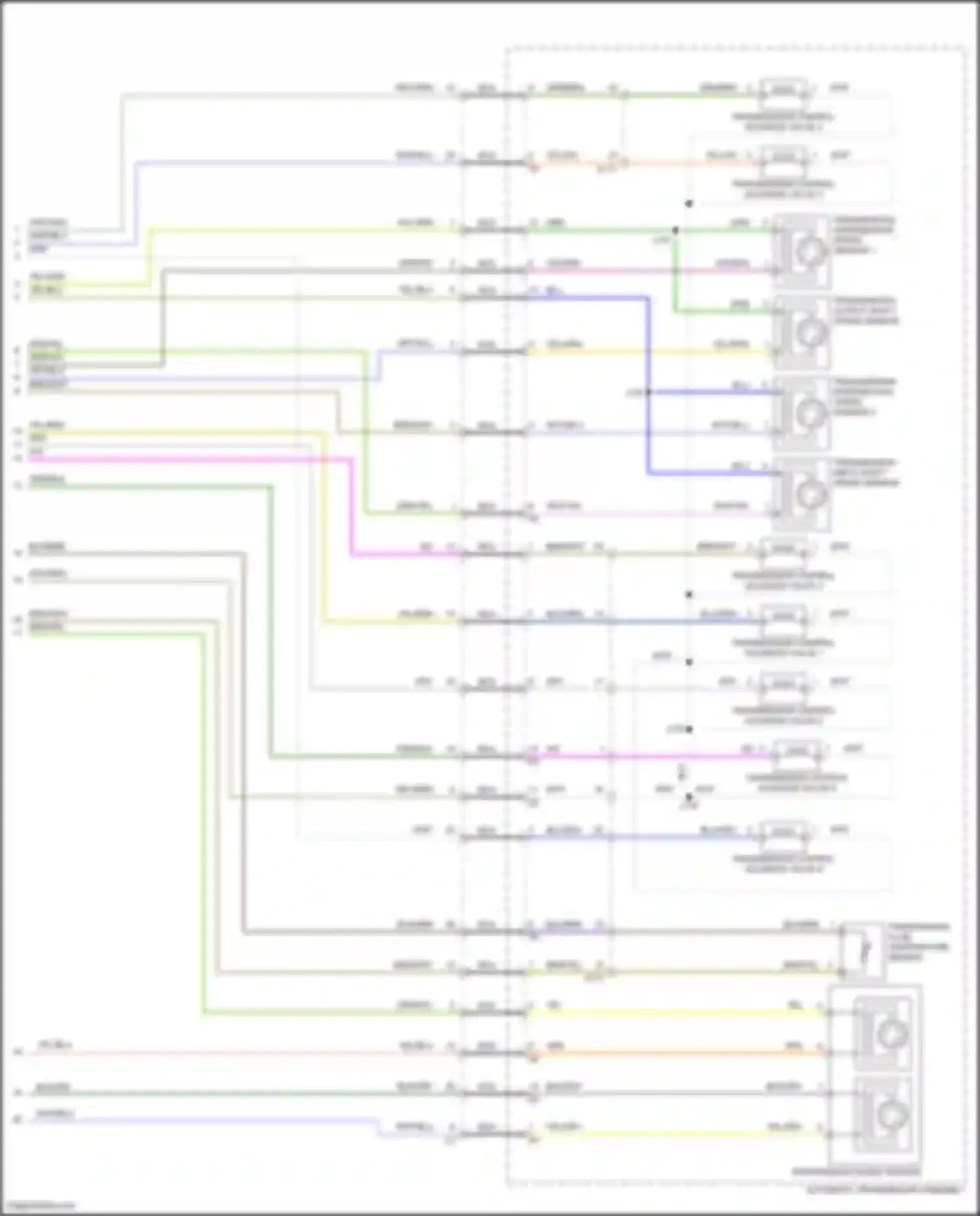 Wiring diagram transmission intermediate speed sensor 1 for GMC Sierra IV (2018-2022) (1 of 3)